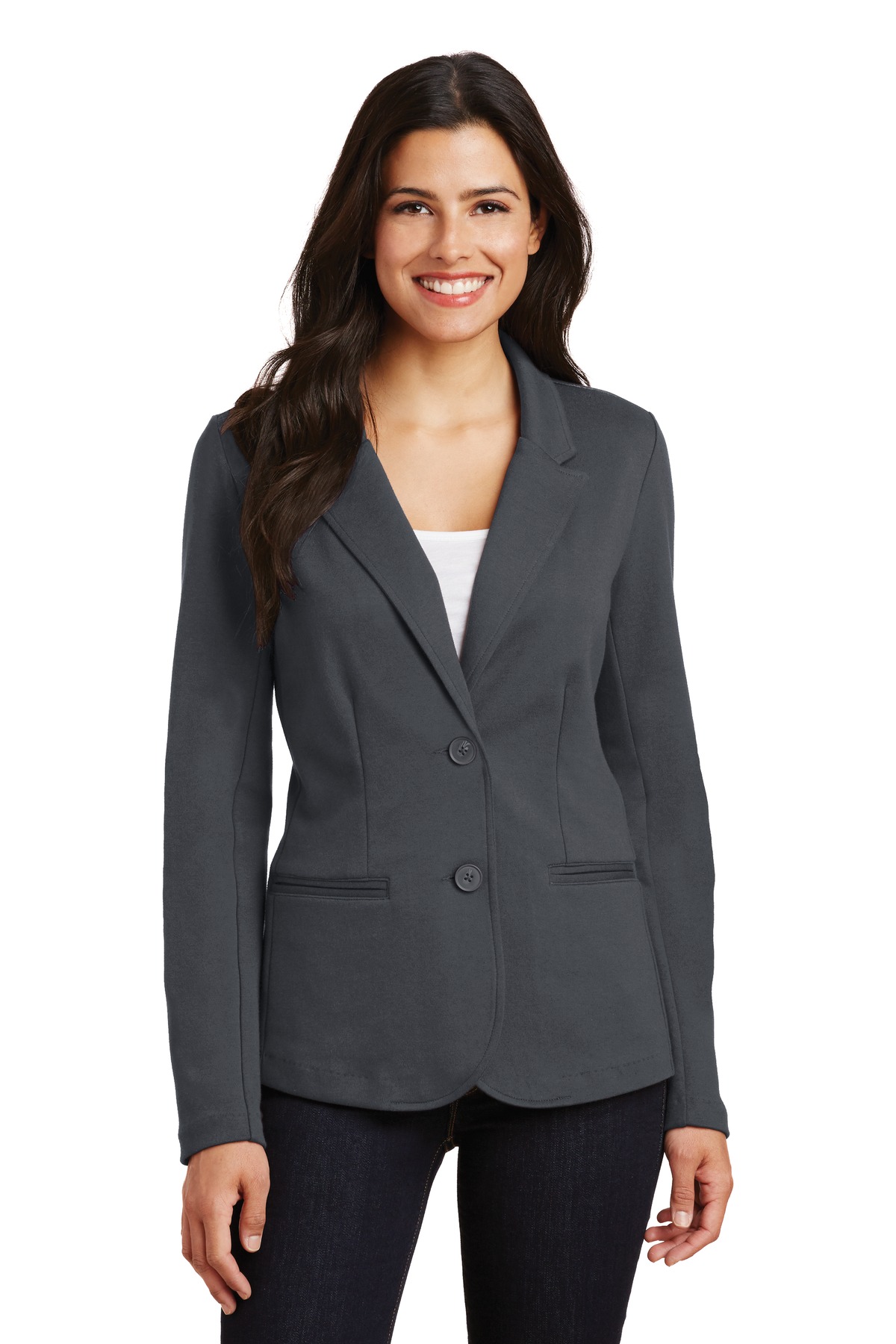 Port Authority ® Women's Knit Blazer. LM2000 - Image 2