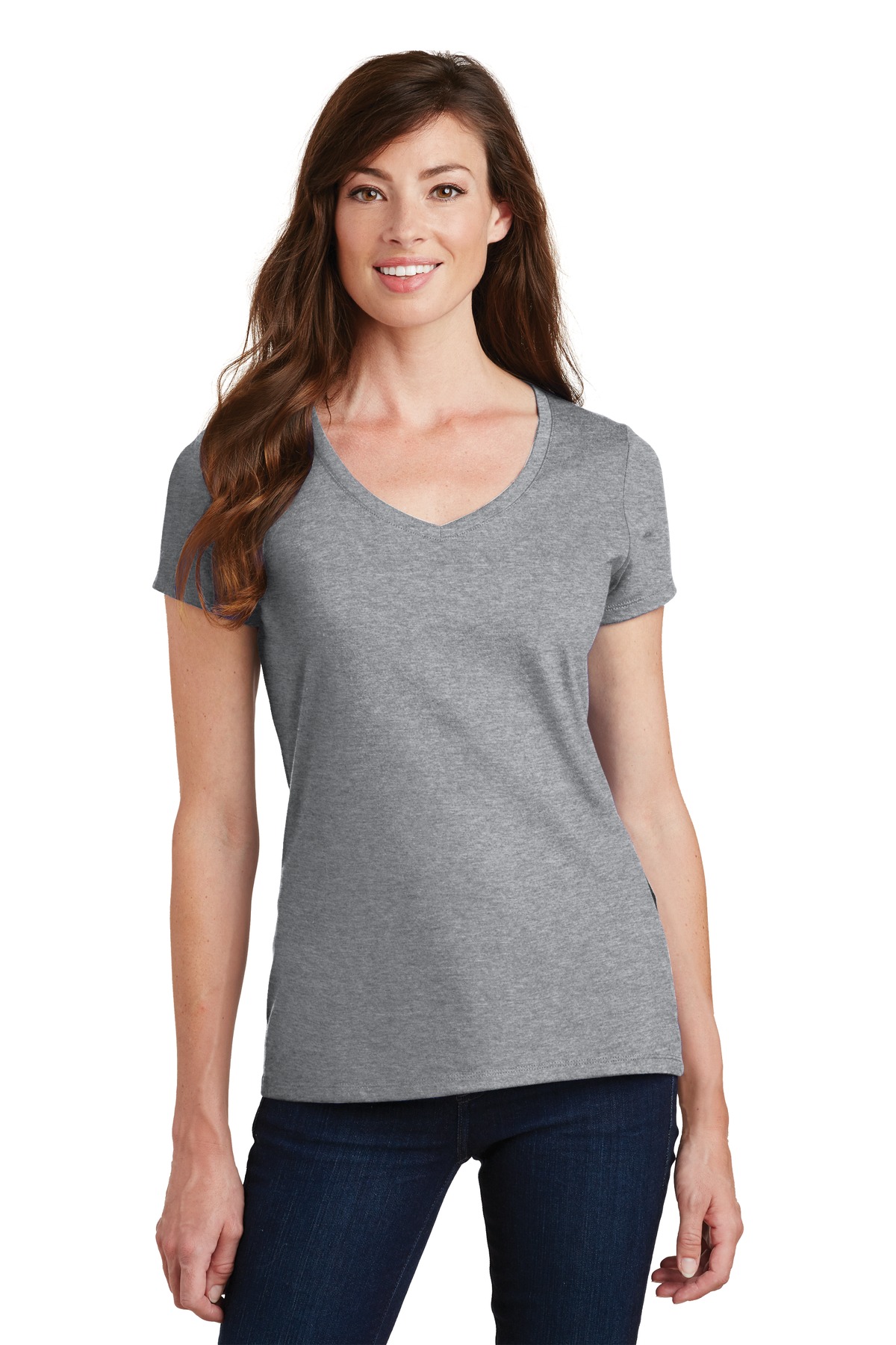 Port & Company Ladies Fan Favorite V-Neck T-Shirt - LPC450V