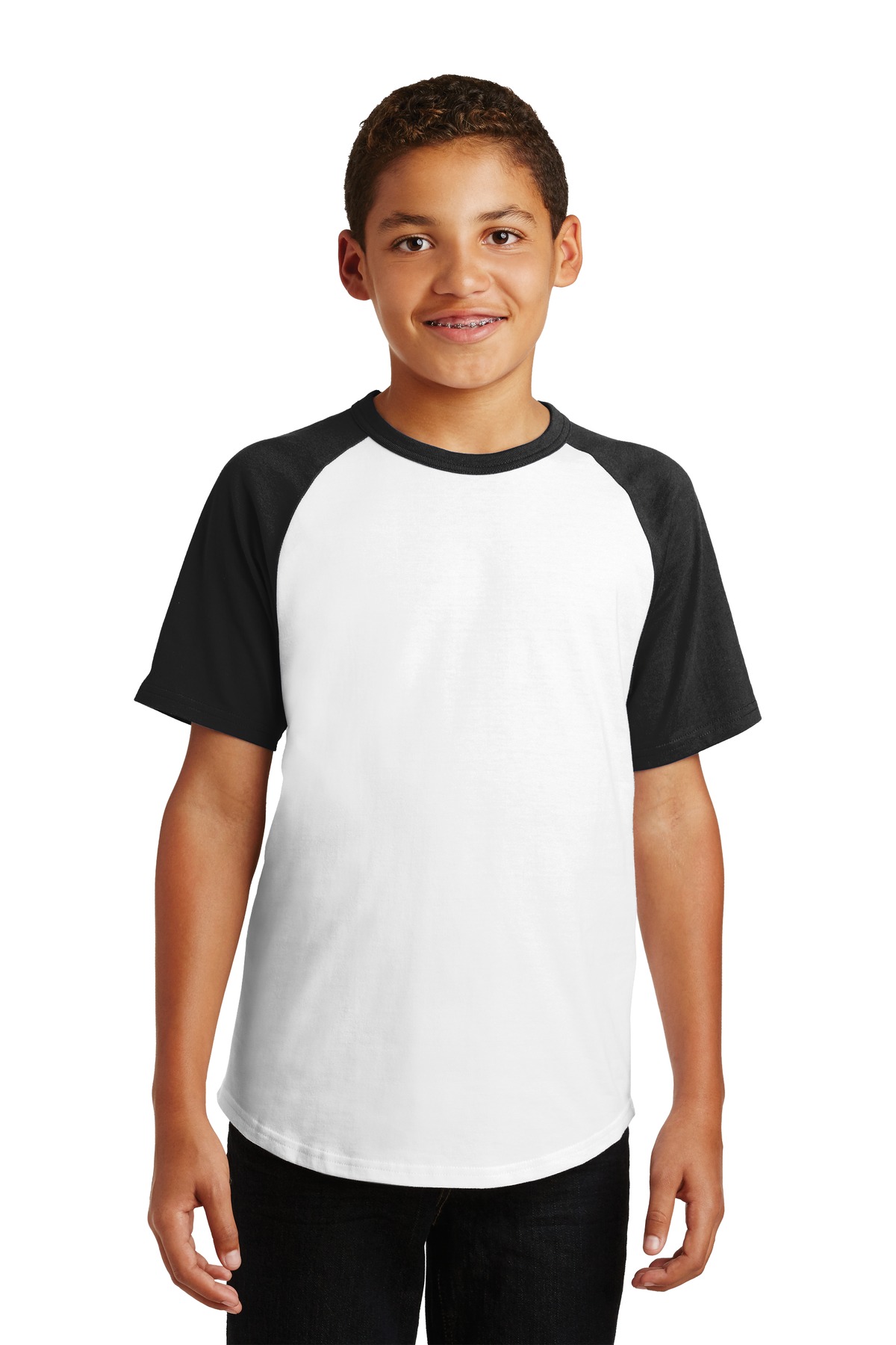 Sport-Tek Activewear Youth T-Shirts for Hospitality ® Youth Short Sleeve Colorblock Raglan Jersey.-Sport-Tek