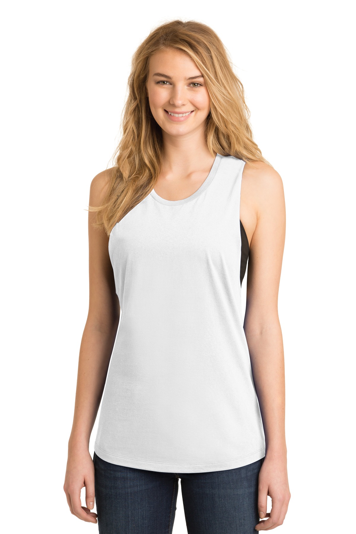 District Women''s Fitted V.I.T. Festival Tank. DT6301