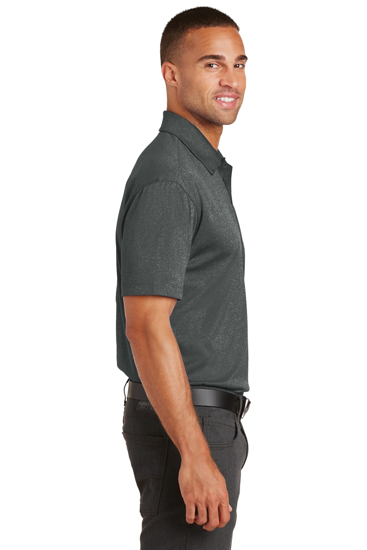 Port Authority Trace Heather Polo. K576