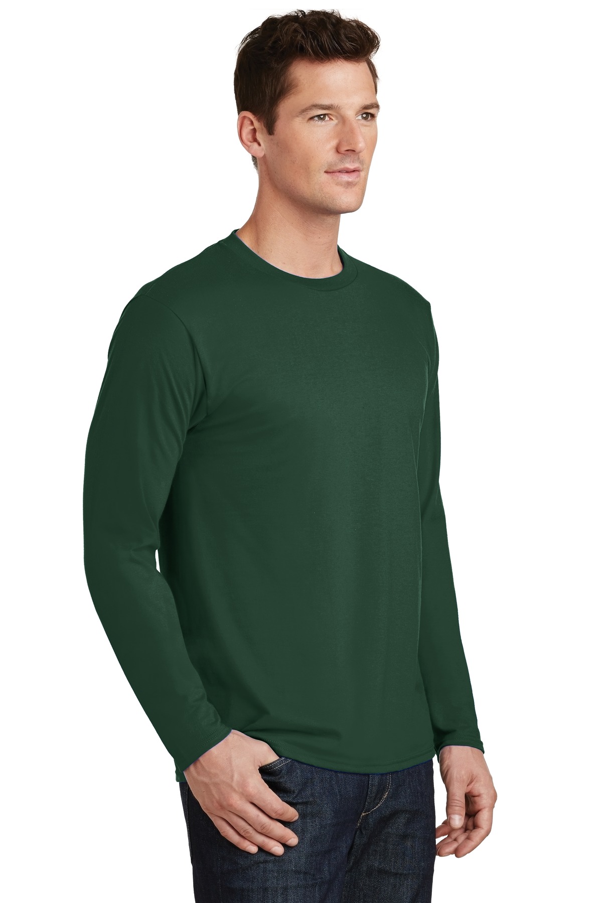 Port & Co Long Sleeve Fan Favorite Tee. PC450LS