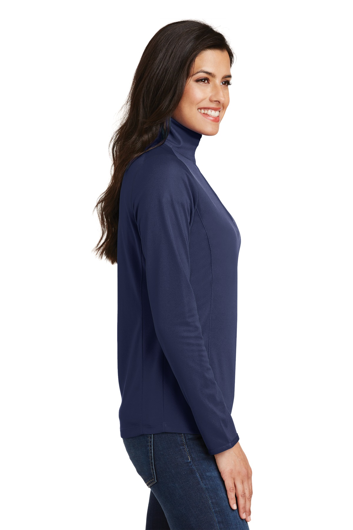 Port Authority Women's Pinpoint Mesh 1/2-Zip . L806
