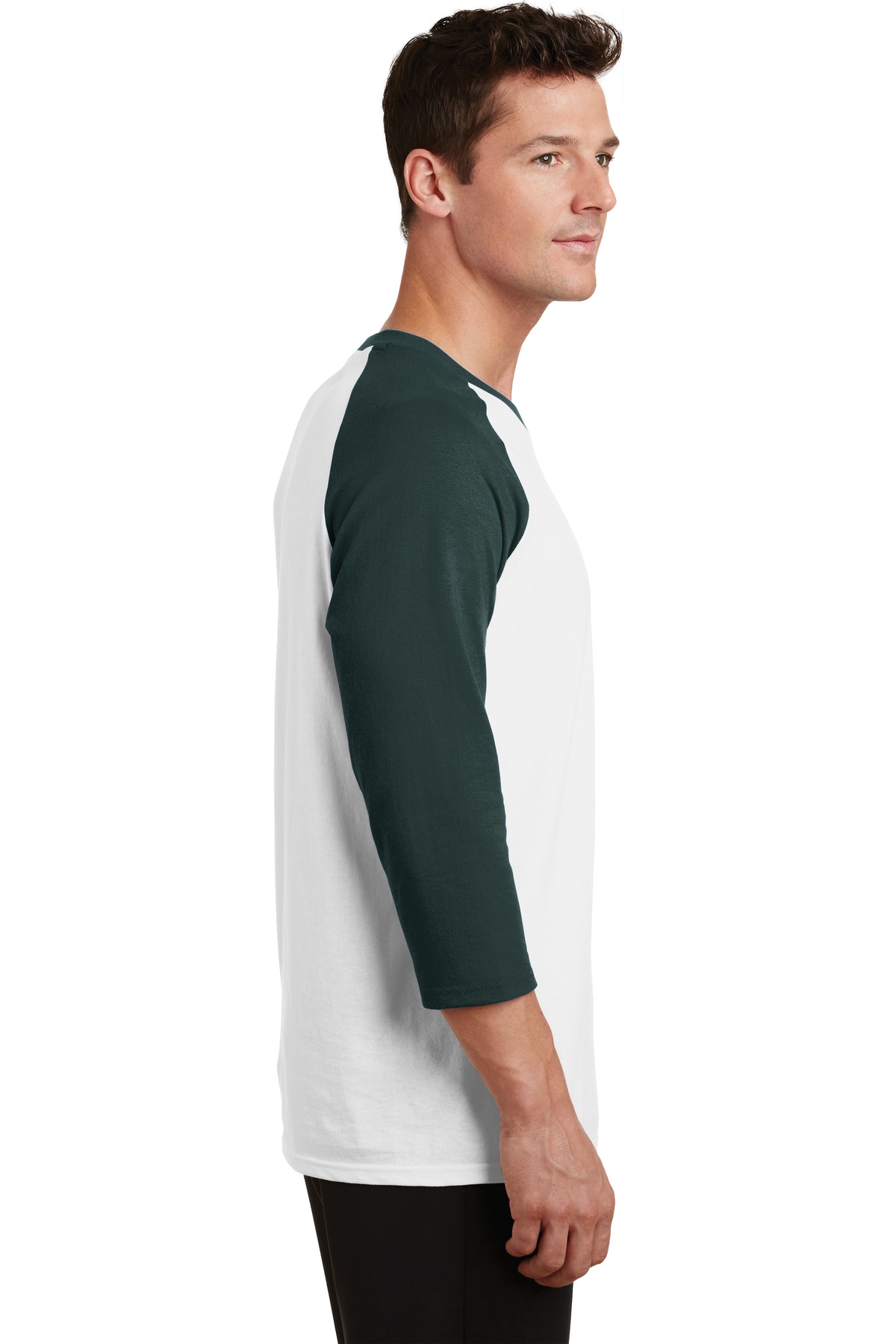 White/ Dark Green