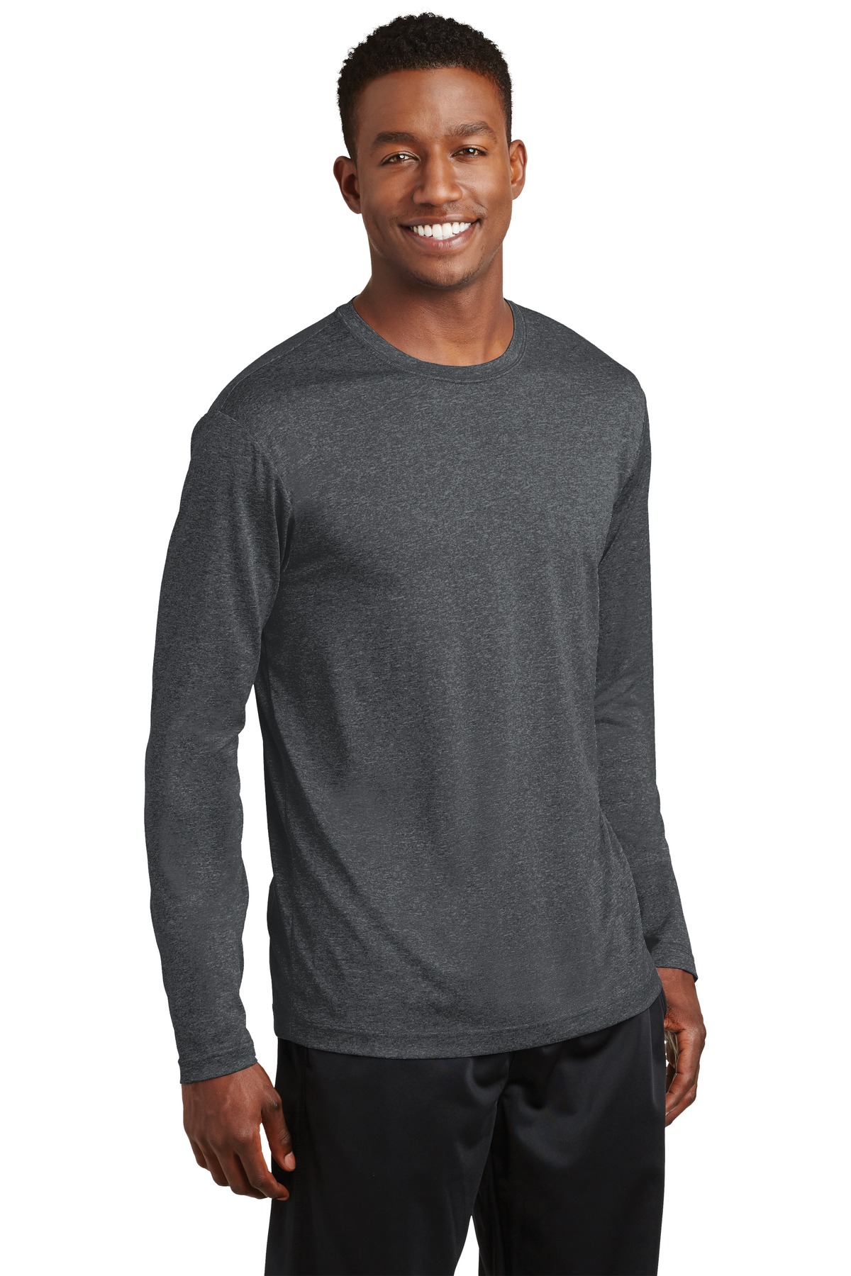 Sport-Tek Long Sleeve Heather Contender Tee. ST360LS