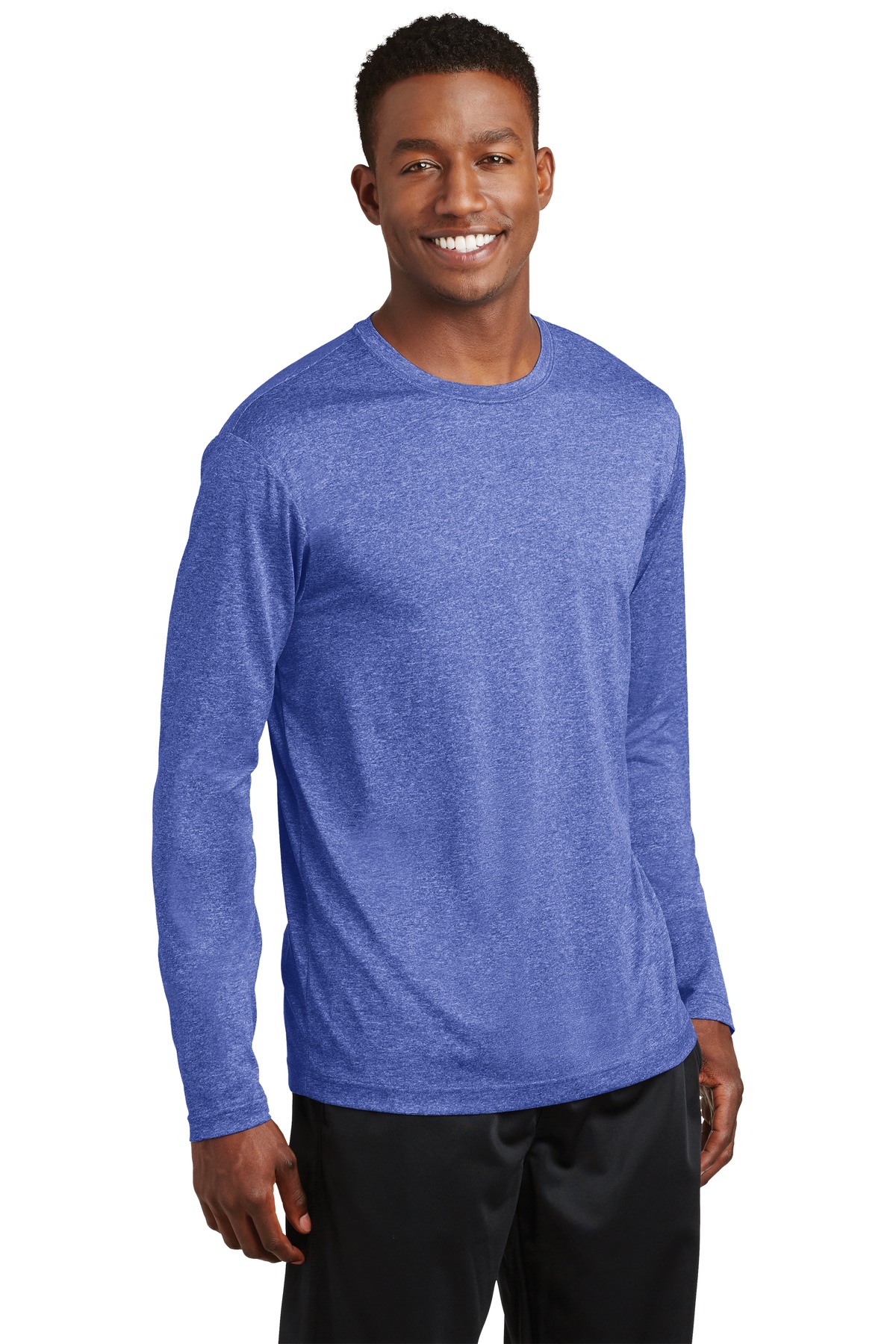 Sport-Tek Long Sleeve Heather Contender Tee. ST360LS