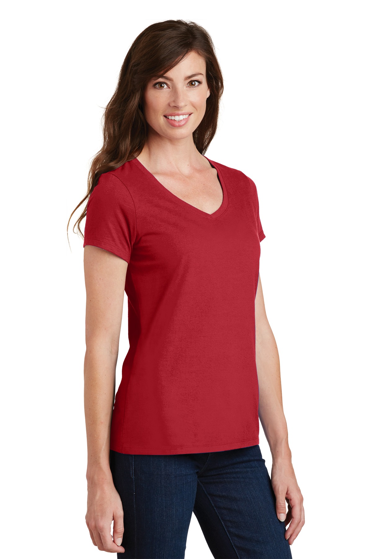 Port & Company Women's Fan Favorite V-Neck Tee. LPC450V