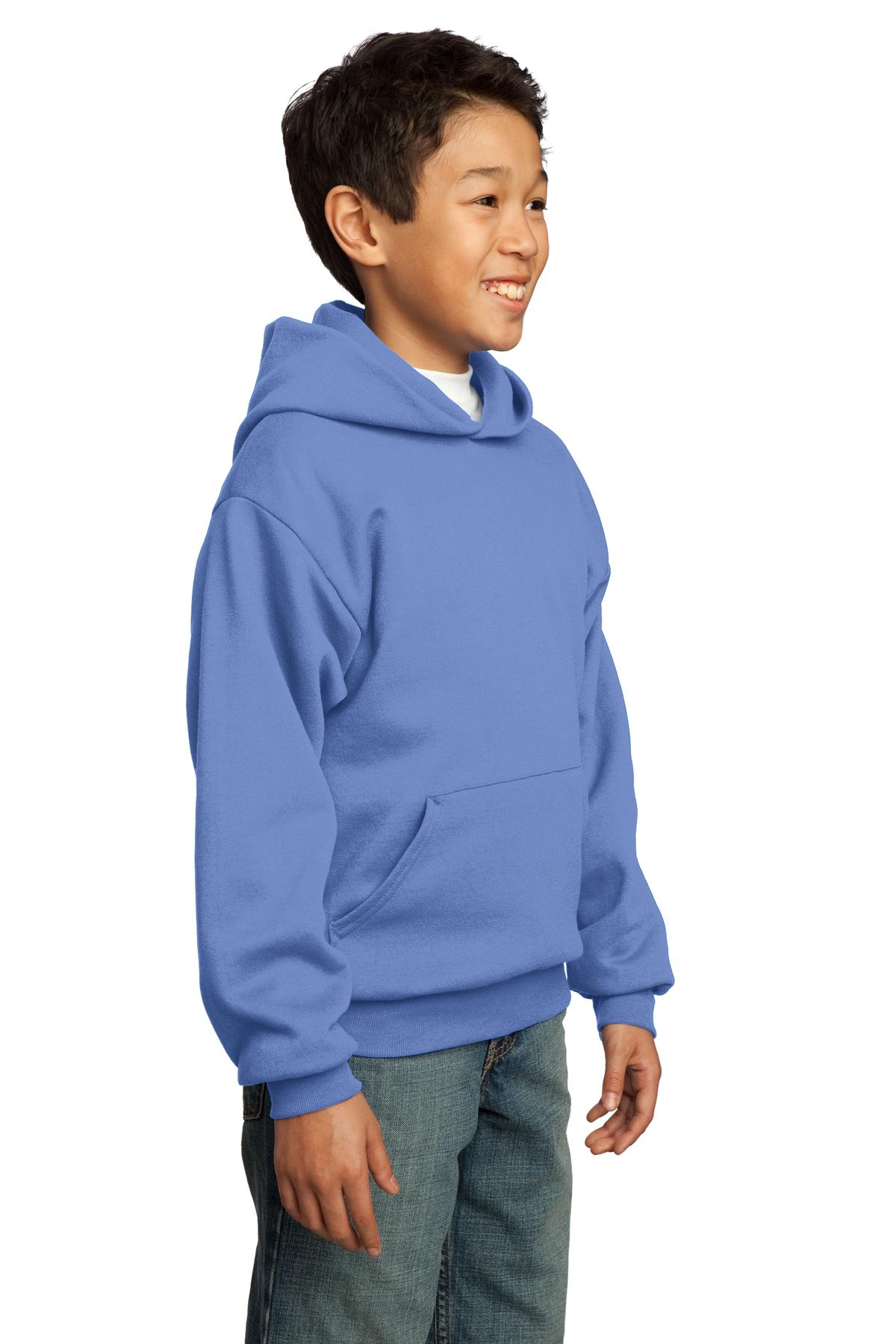 Port & Company - Youth Core Fleece Pullover Hooded Sweatshirt. PC90YH