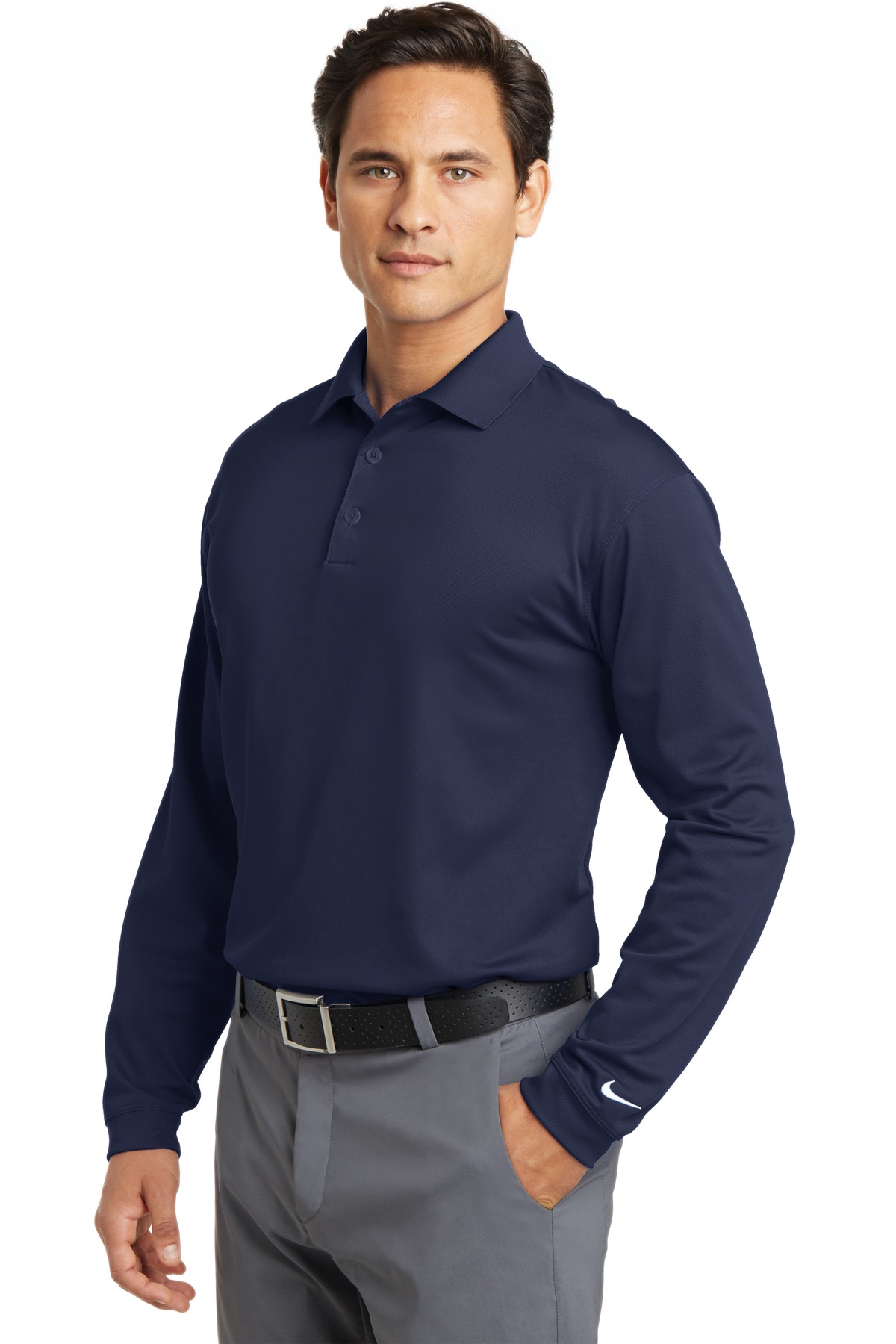 Nike Long Sleeve Dri-FIT Stretch Tech Polo. 466364