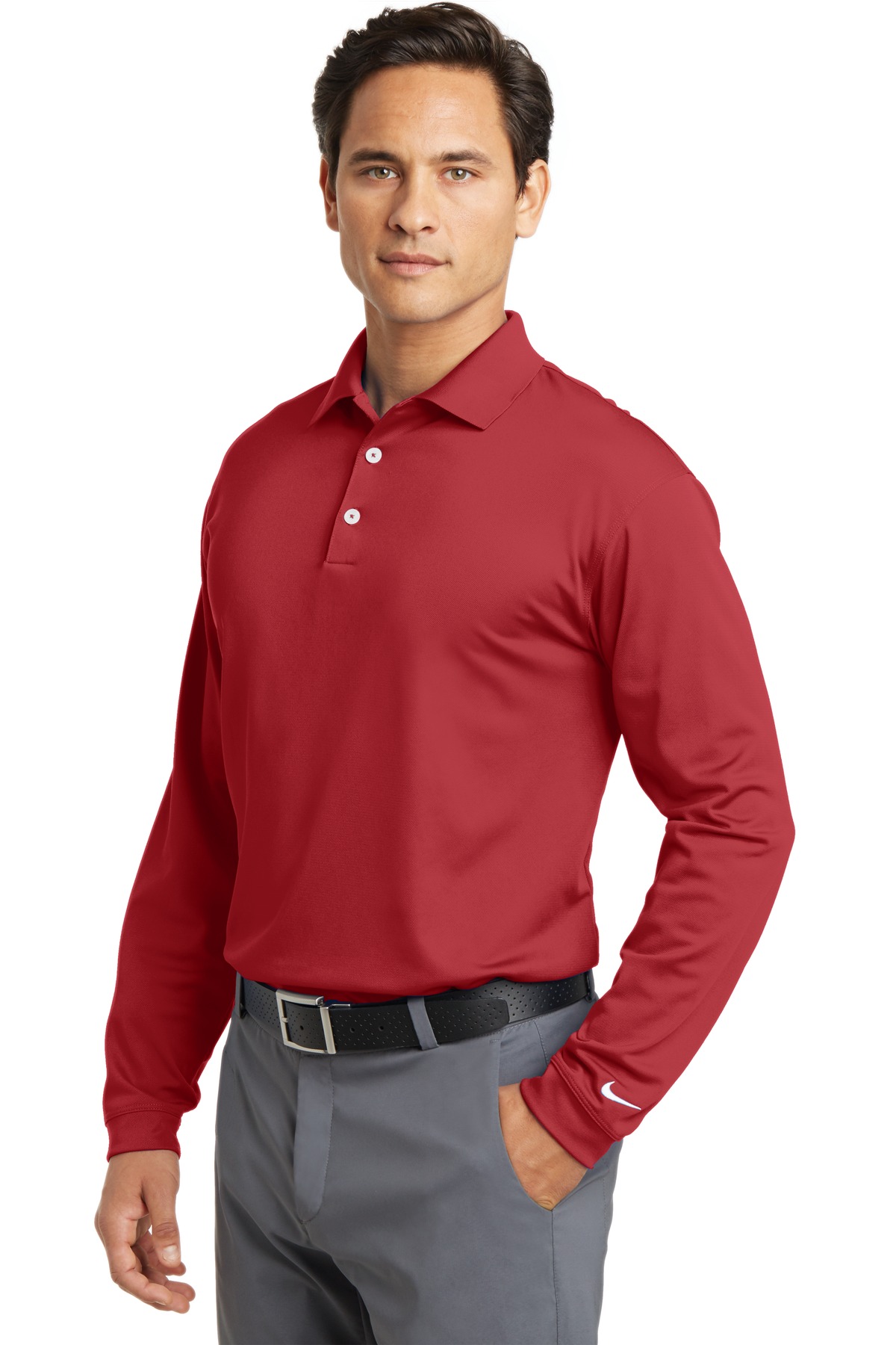 Nike Long Sleeve Dri-FIT Stretch Tech Polo. 466364