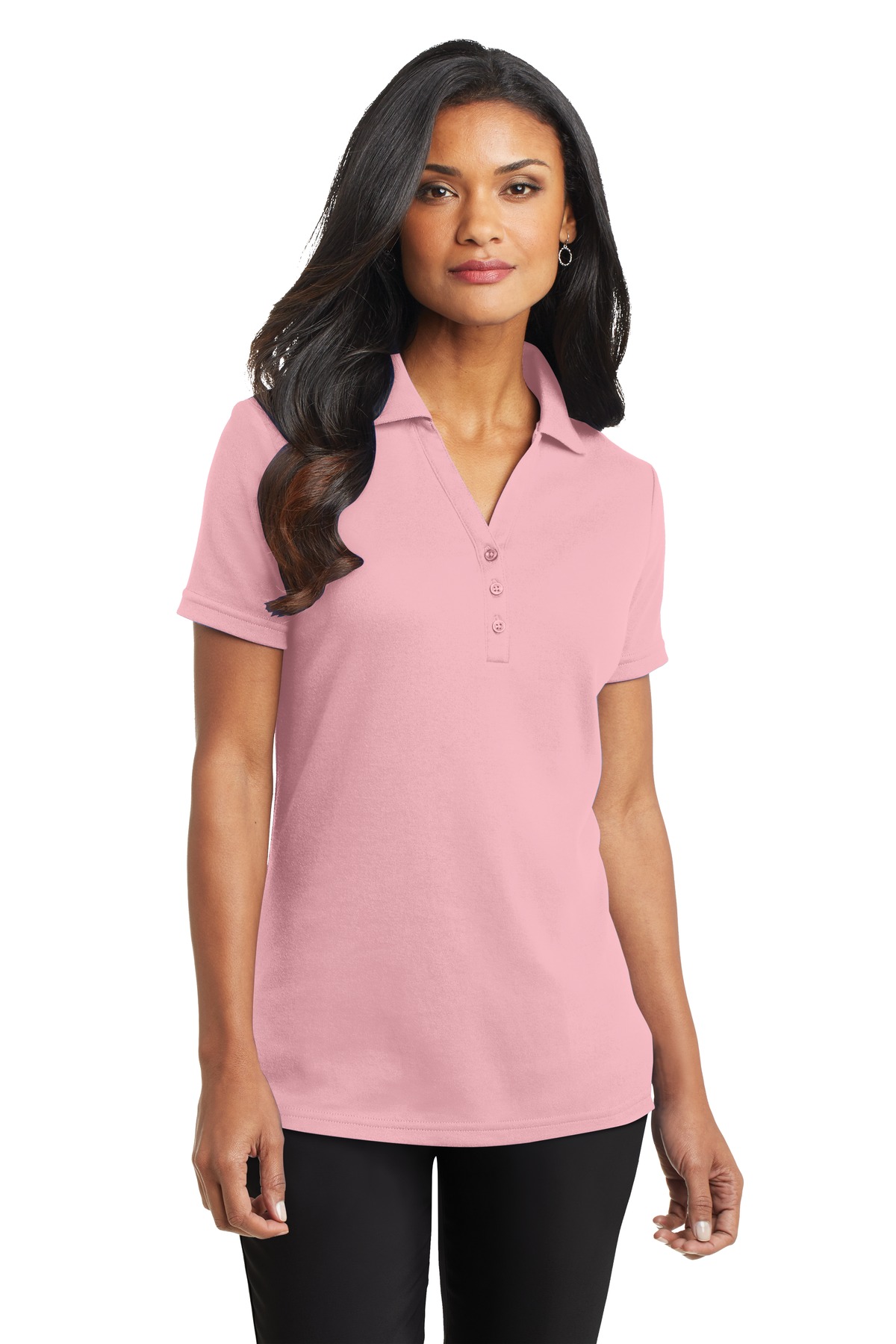 CLOSEOUT Port Authority Ladies Silk Touch Interlock Polo. L520