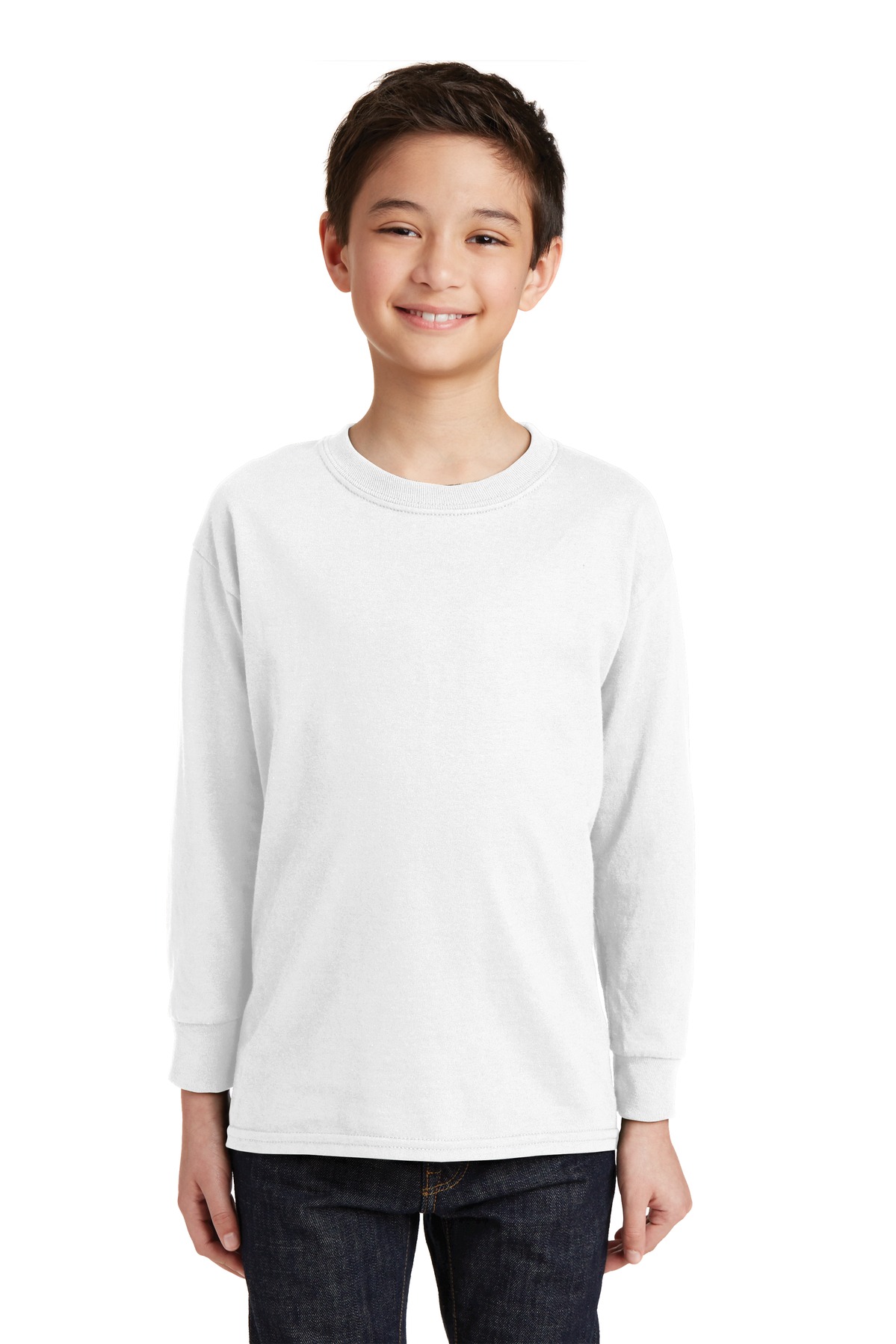 Gildan Youth Heavy Cotton 100% Cotton Long Sleeve T-Shirt-