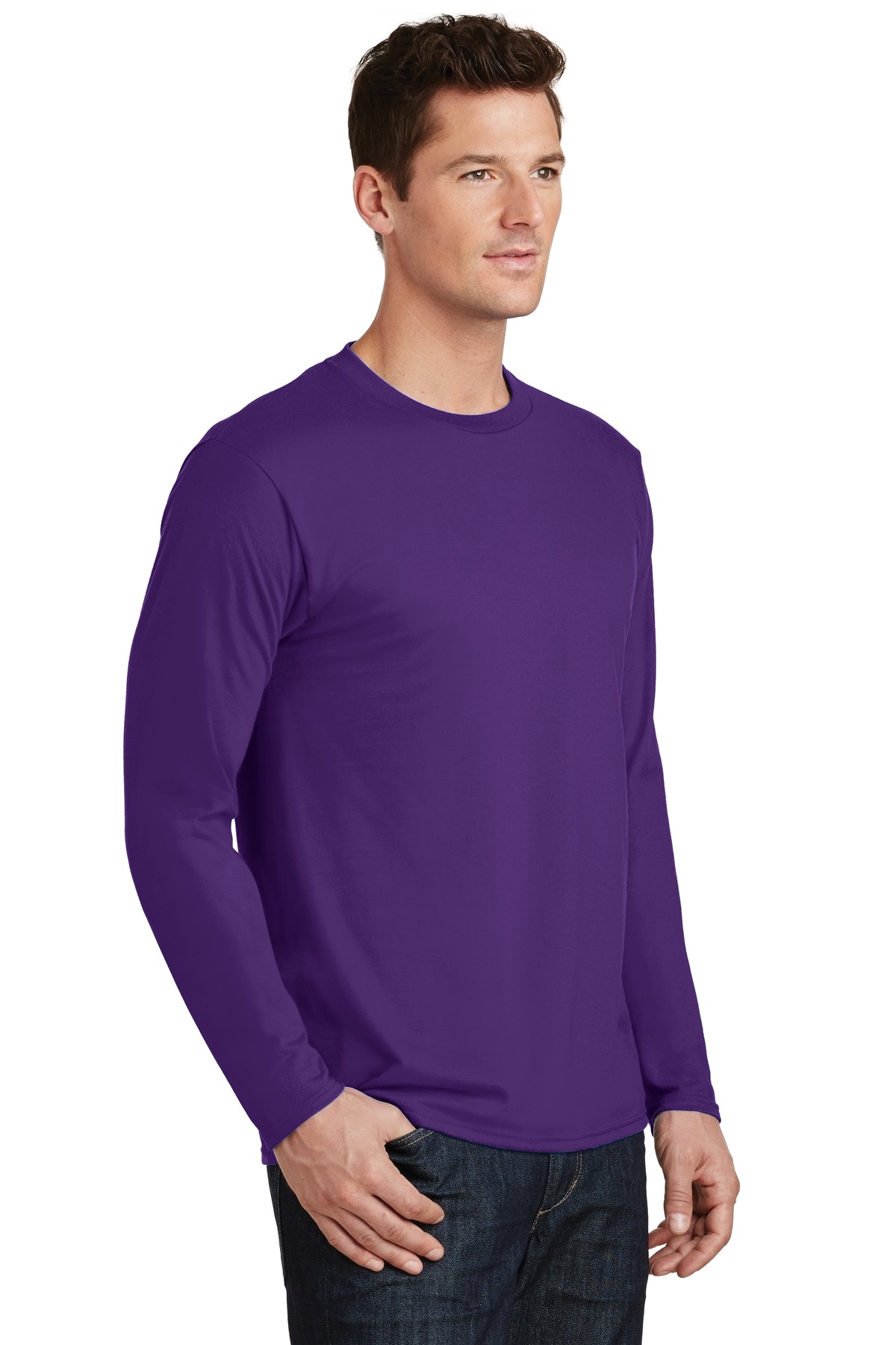 Port & Co Long Sleeve Fan Favorite Tee. PC450LS