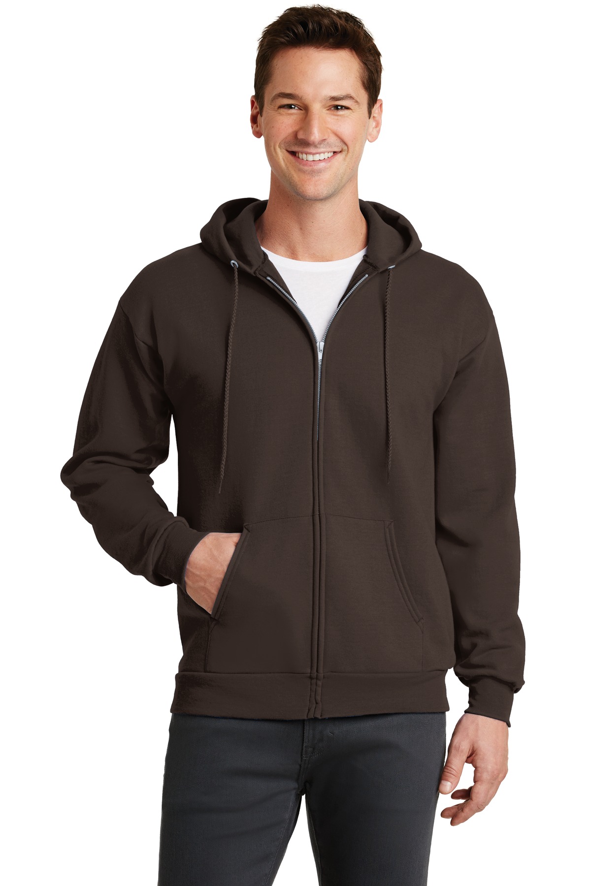 Port and Company - Core Fleece Full-Zip Hooded Sweatshirt. PC78ZH