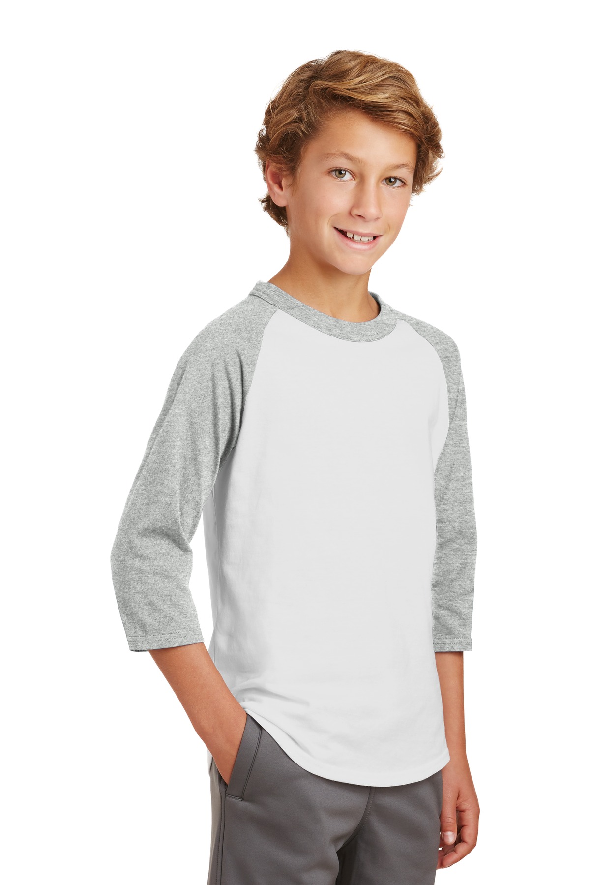 Sport-Tek Youth Colorblock Raglan Jersey. YT200
