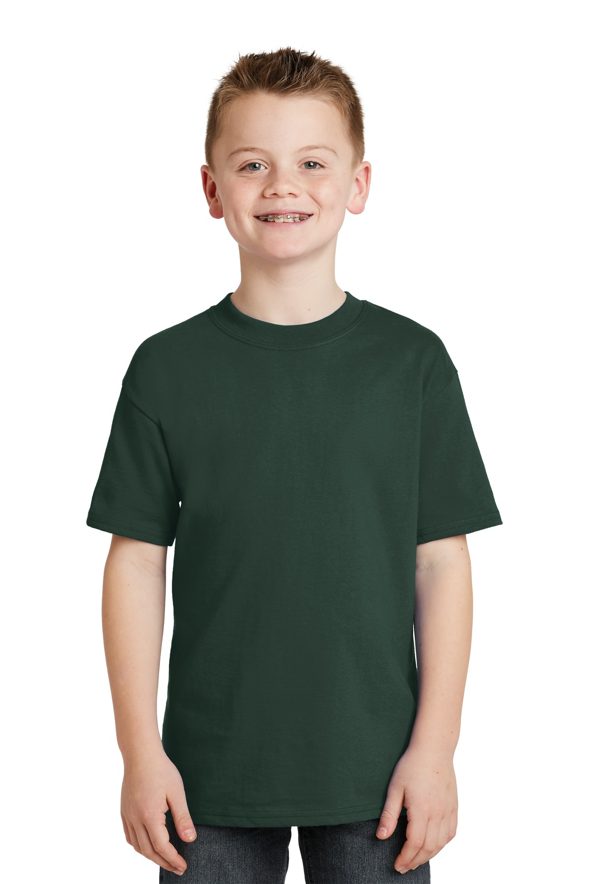 Hanes  -  Youth Beefy-T 100% Cotton T-Shirt.  5380