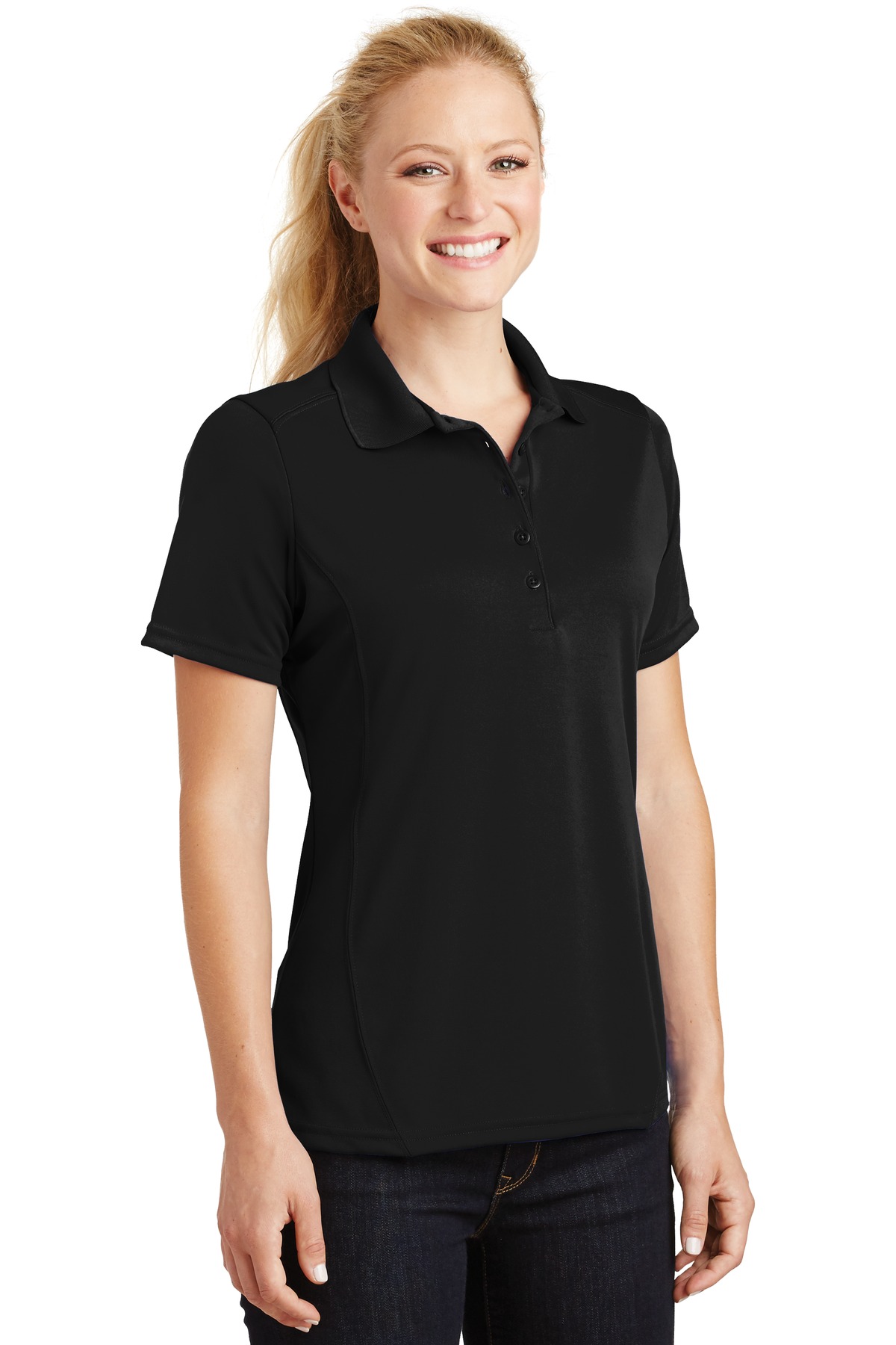 Sport-Tek Ladies Dry Zone Raglan Accent Polo. L475