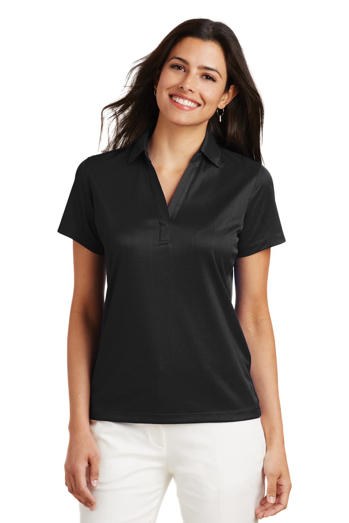 Port Authority ® Women's Performance Fine Jacquard Polo. L528