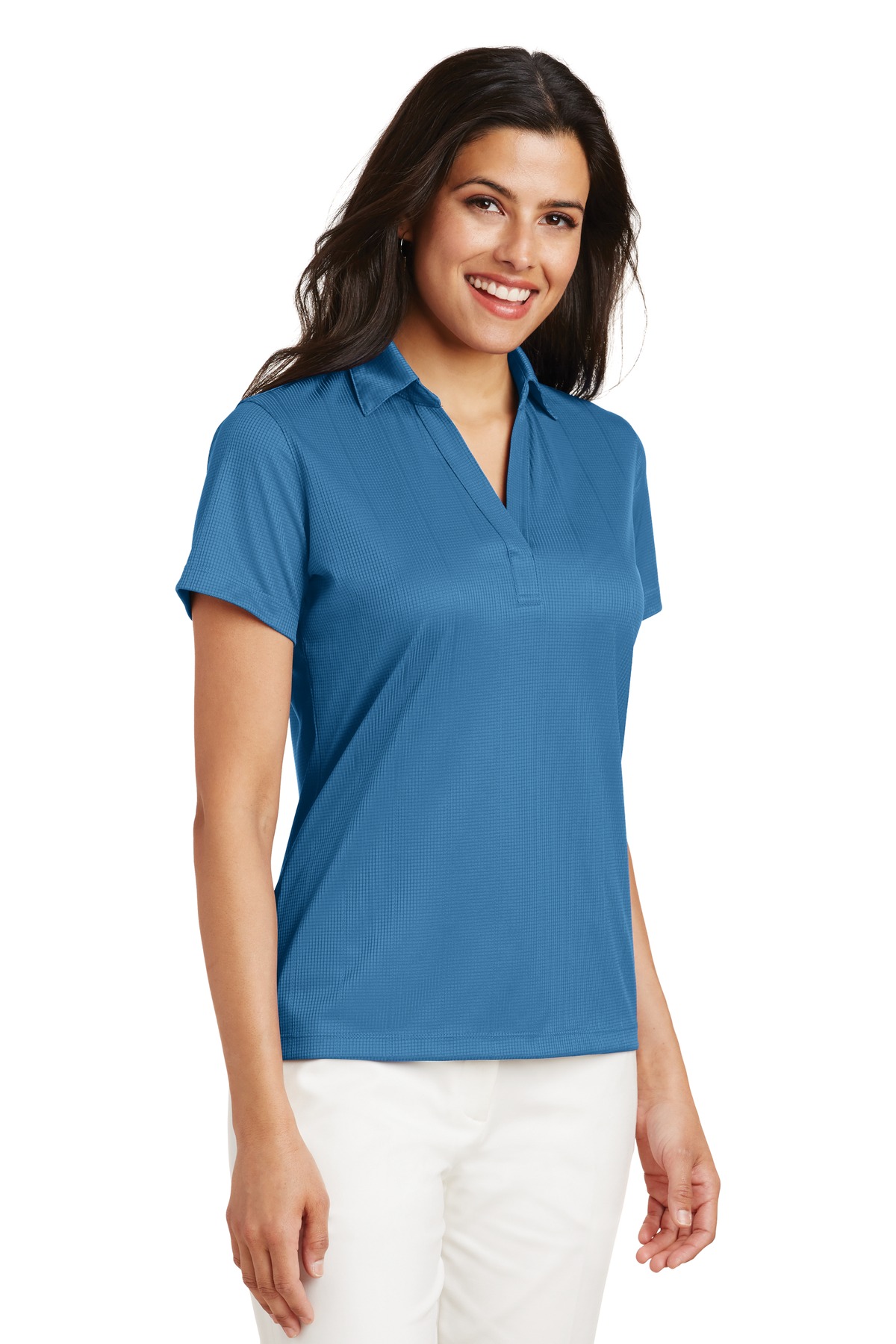 Port Authority Women's Performance Fine Jacquard Polo. L528