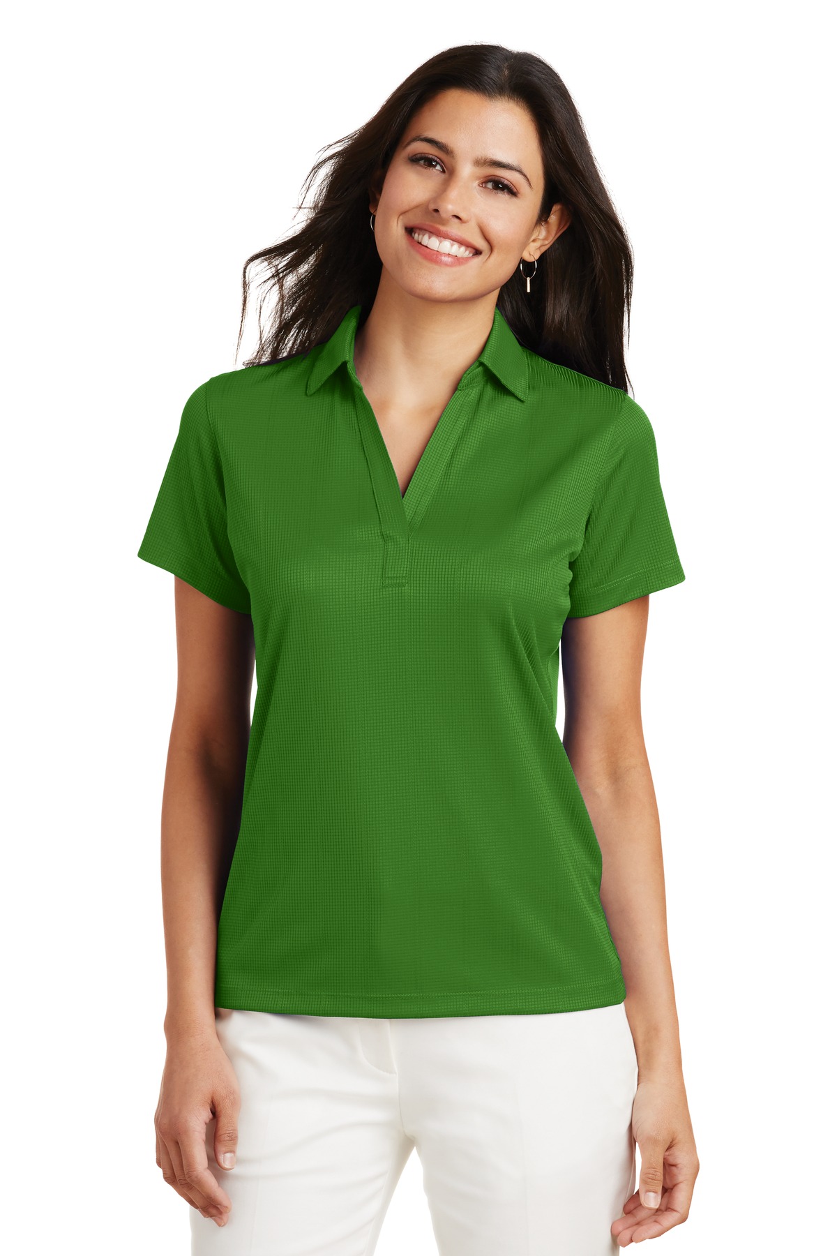 Port Authority ® Women's Performance Fine Jacquard Polo. L528 - Image 5