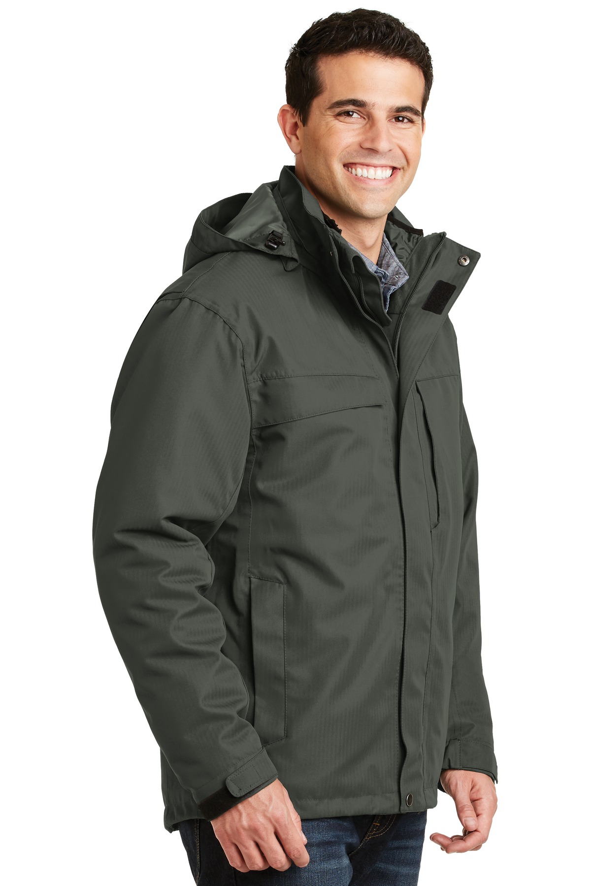 Port Authority Herringbone 3-in-1 Parka. J302