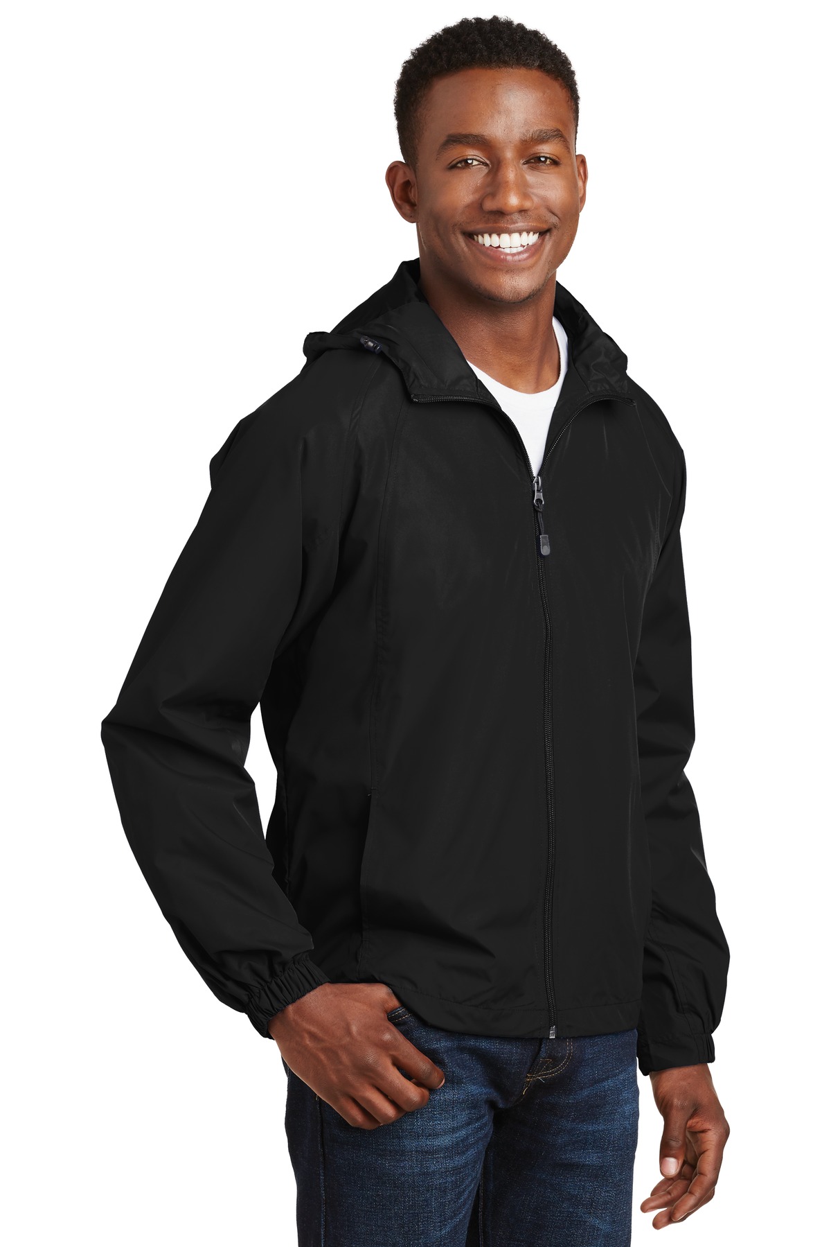 Sport-Tek Hooded Raglan Jacket. JST73