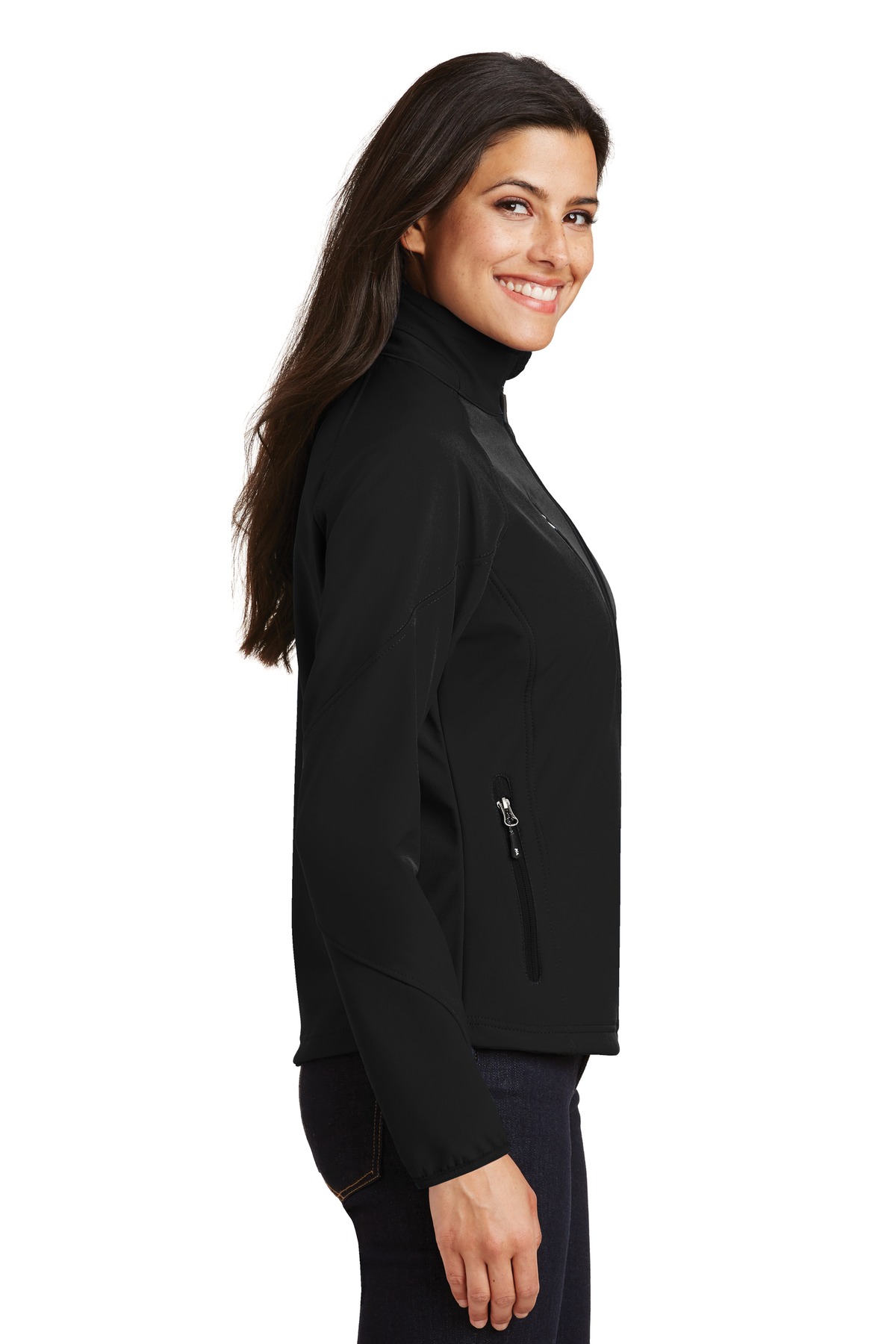 Port Authority Women's Textured Soft Shell Jacket. L705