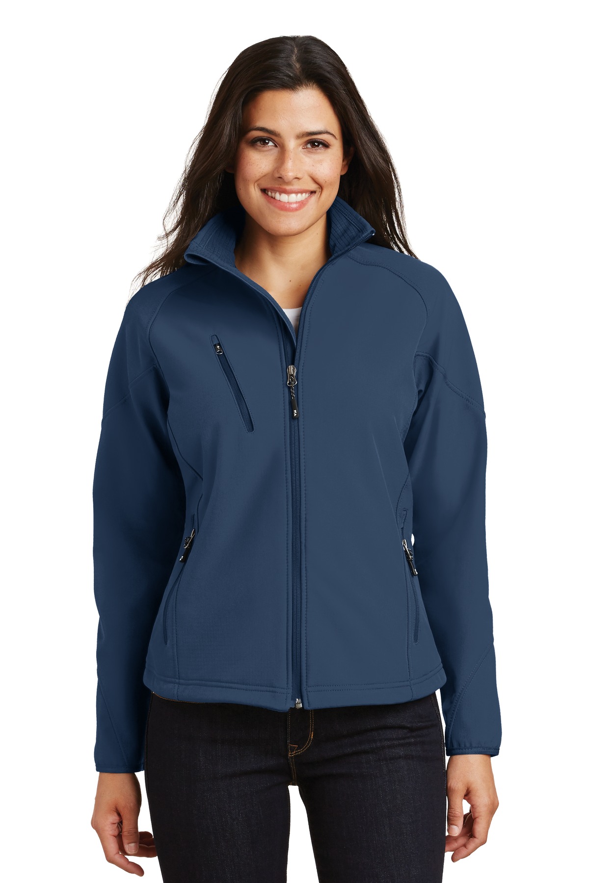 Port Authority ® Women's Textured Soft Shell Jacket. L705 - Image 2