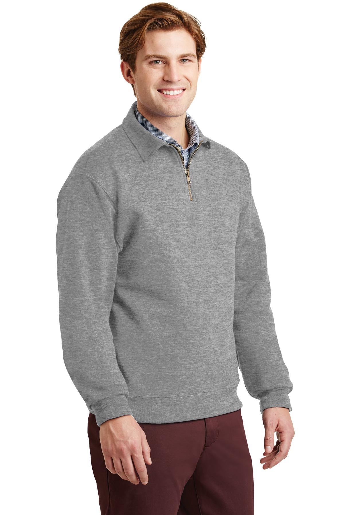 Jerzees Super Sweats NuBlend - 1/4-Zip Sweatshirt with Cadet Collar. 4528M