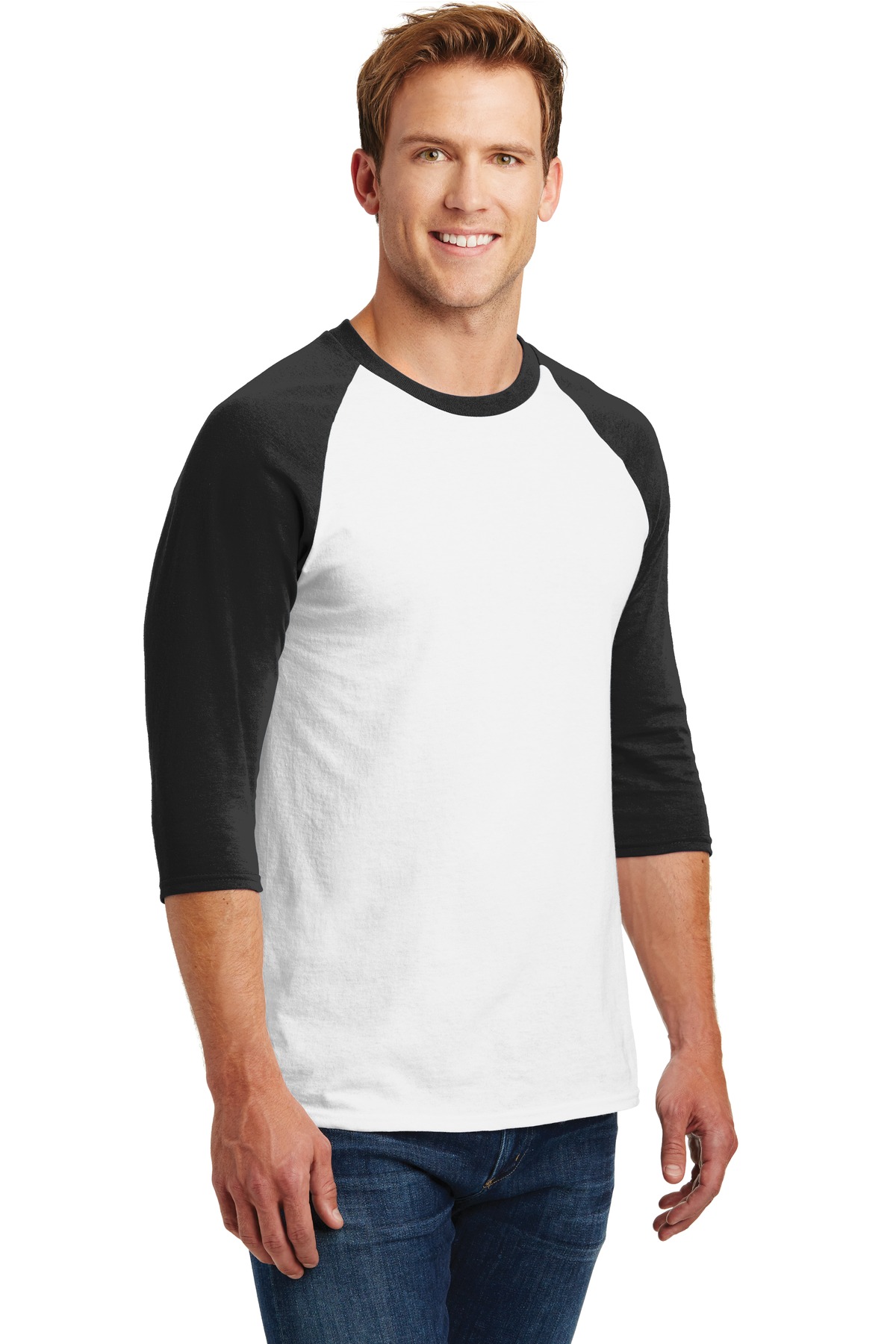 Gildan Heavy Cotton 3/4-Sleeve Raglan T-Shirt. 5700