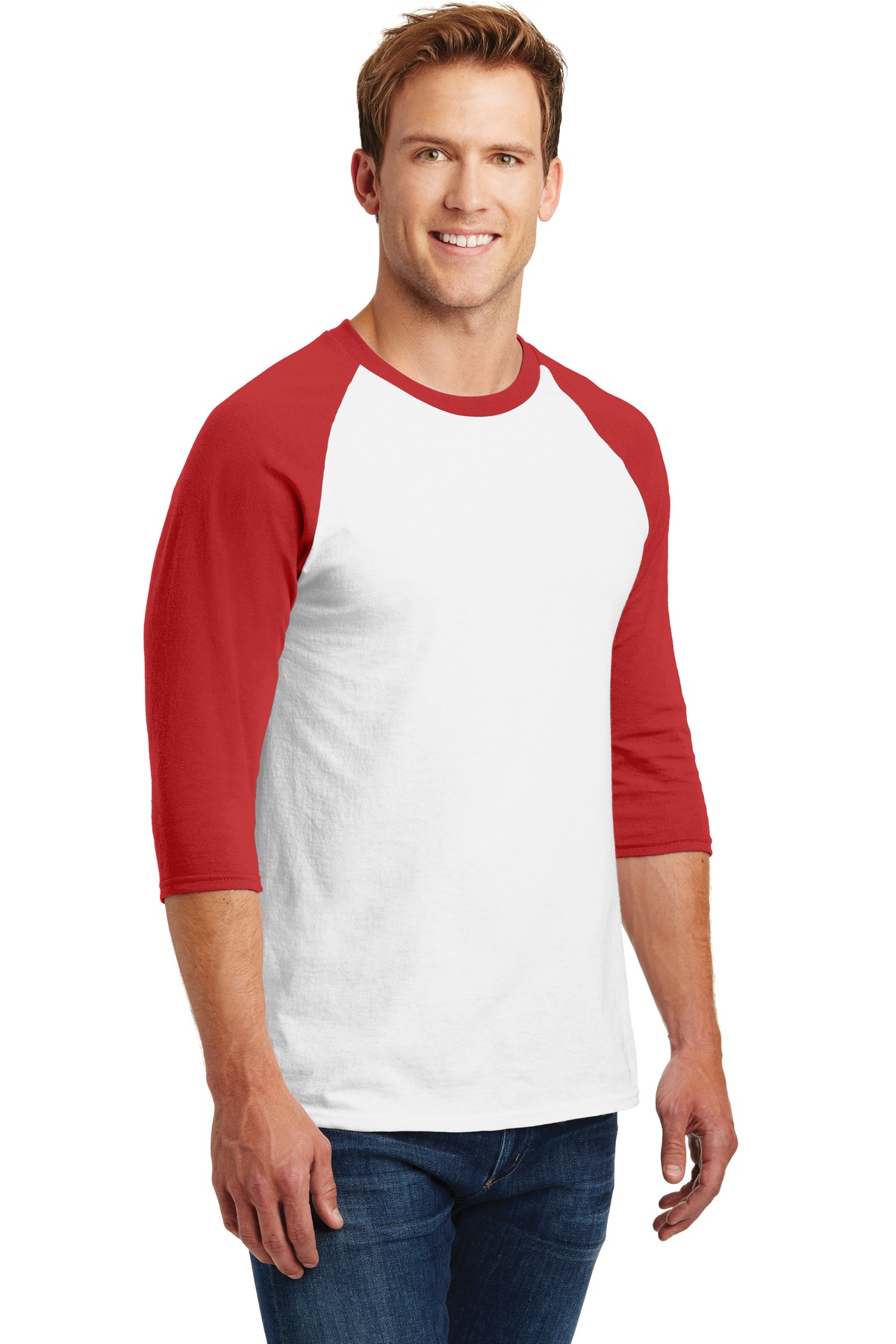 Gildan Heavy Cotton 3/4-Sleeve Raglan T-Shirt. 5700