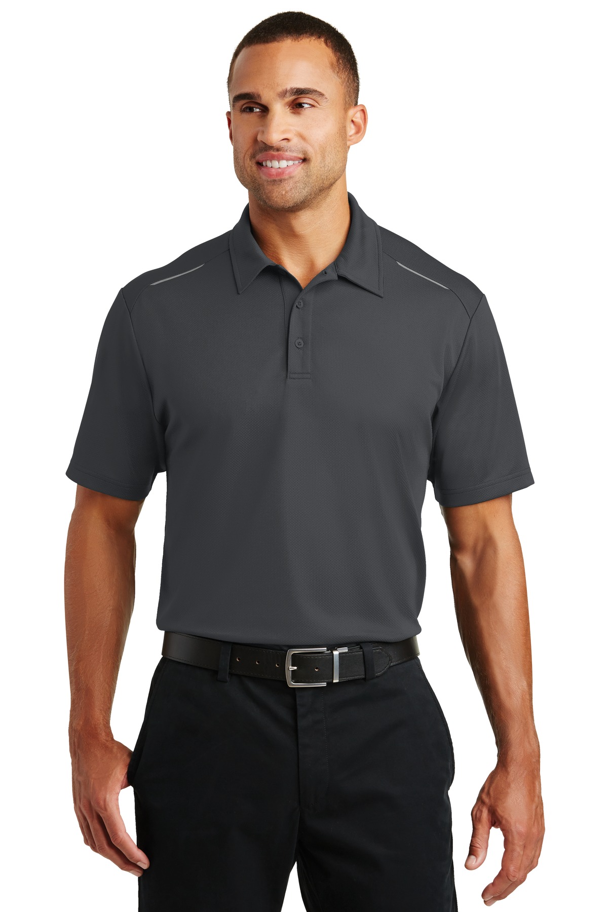 Port Authority Hospitality Polos & Knits ® Pinpoint Mesh Polo.-Port Authority