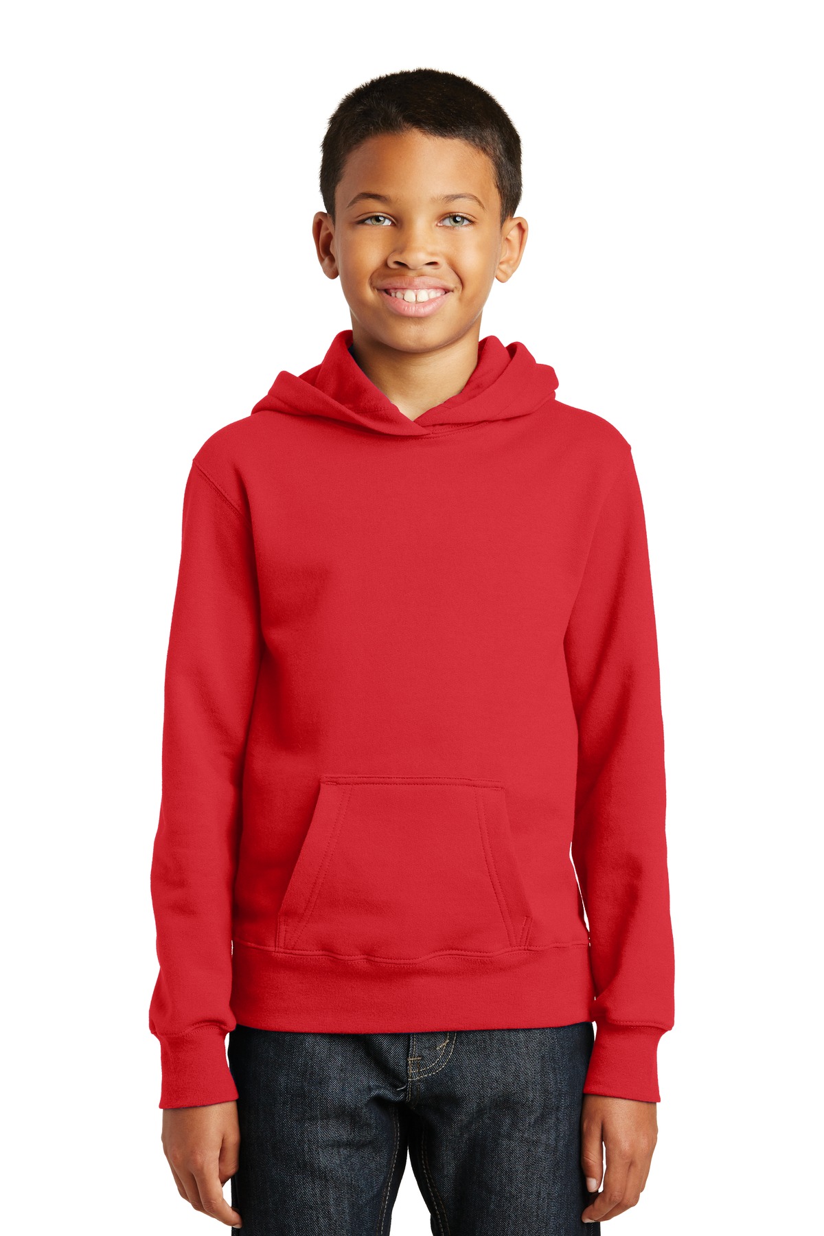 Port and Company Youth Fan Favorite Fleece Pullover Hooded Sweatshirt. PC850YH