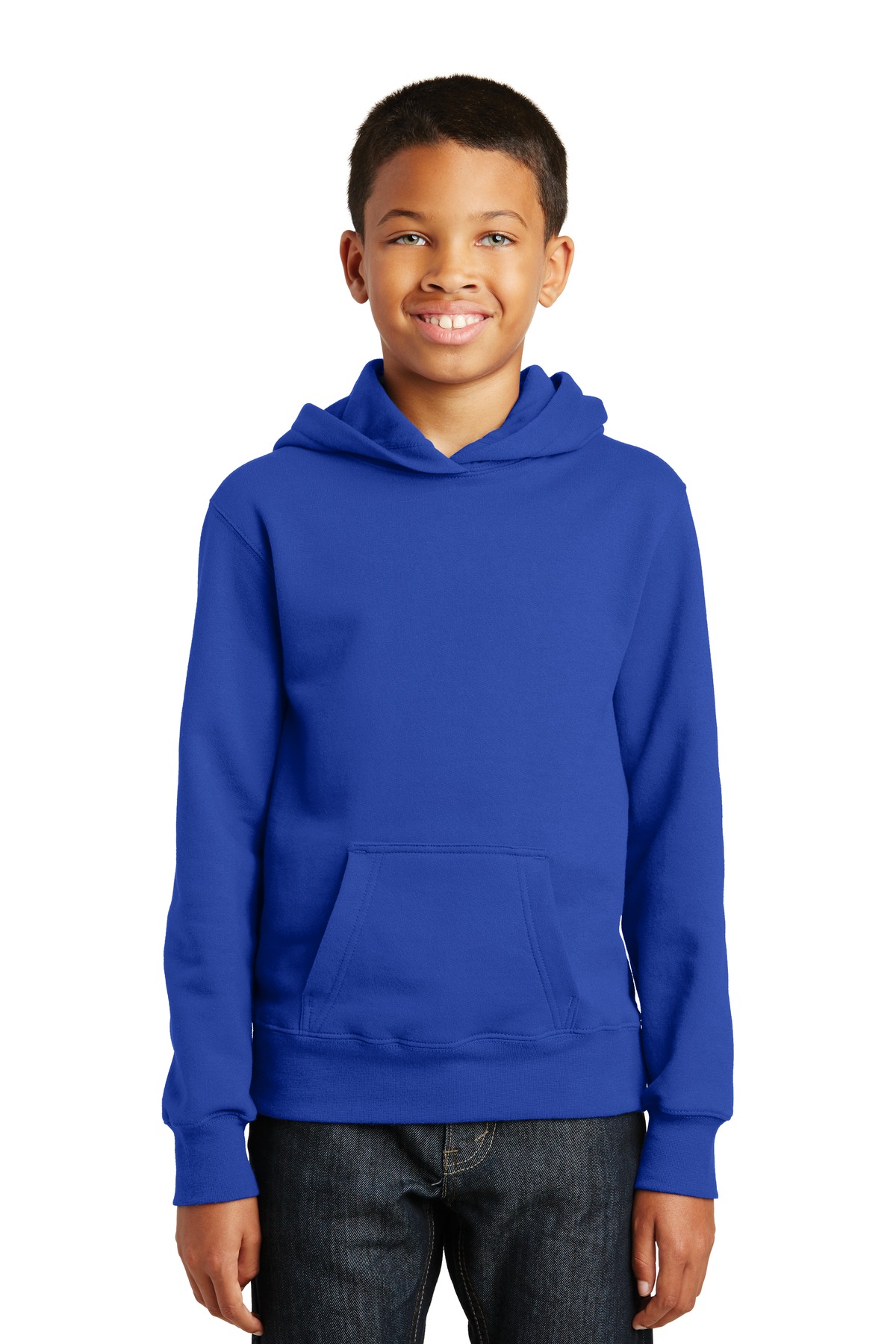Port & Company Youth Fan Favorite Fleece Pullover Hooded Sweatshirt. PC850YH
