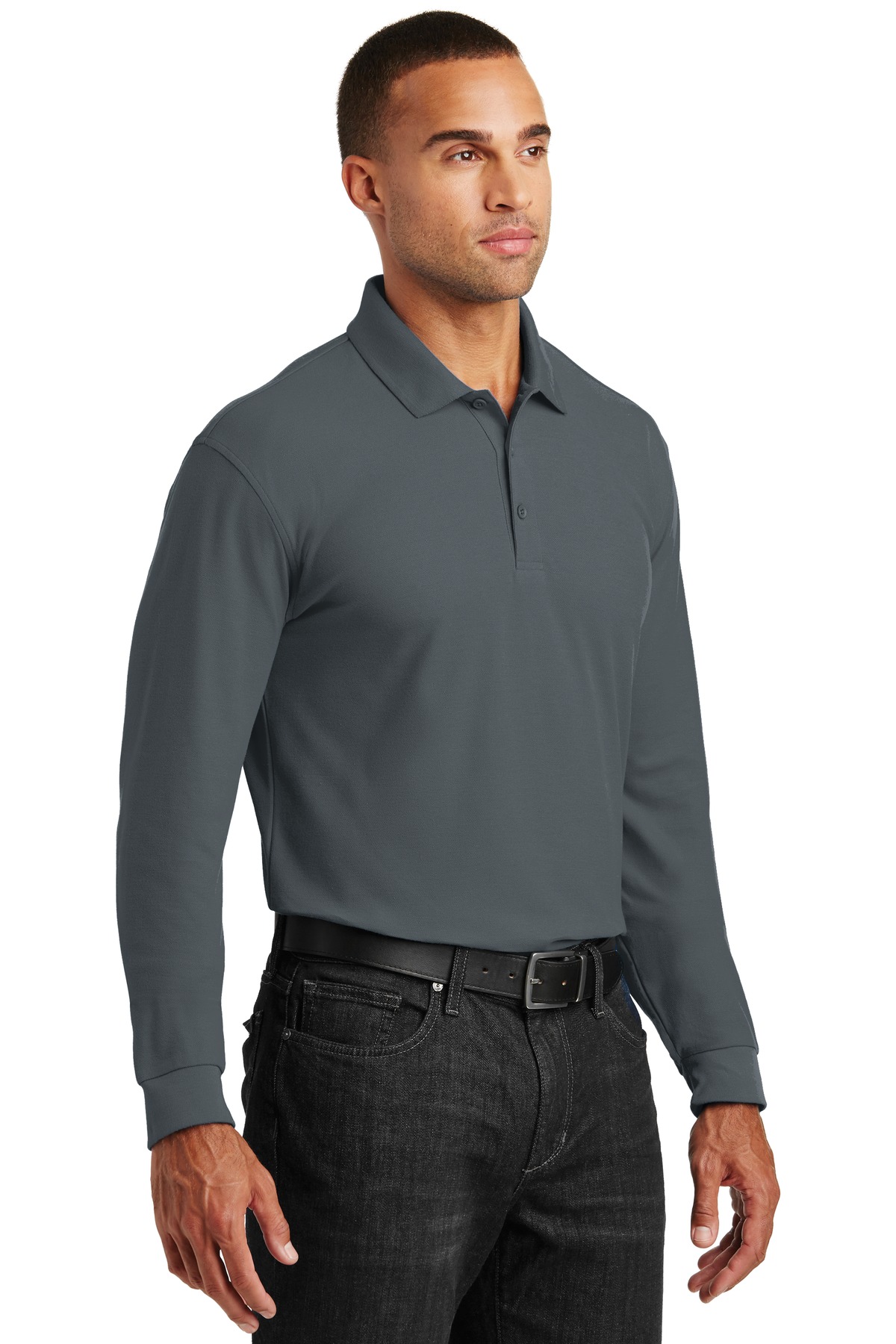 Port Authority Long Sleeve Core Classic Pique Polo. K100LS
