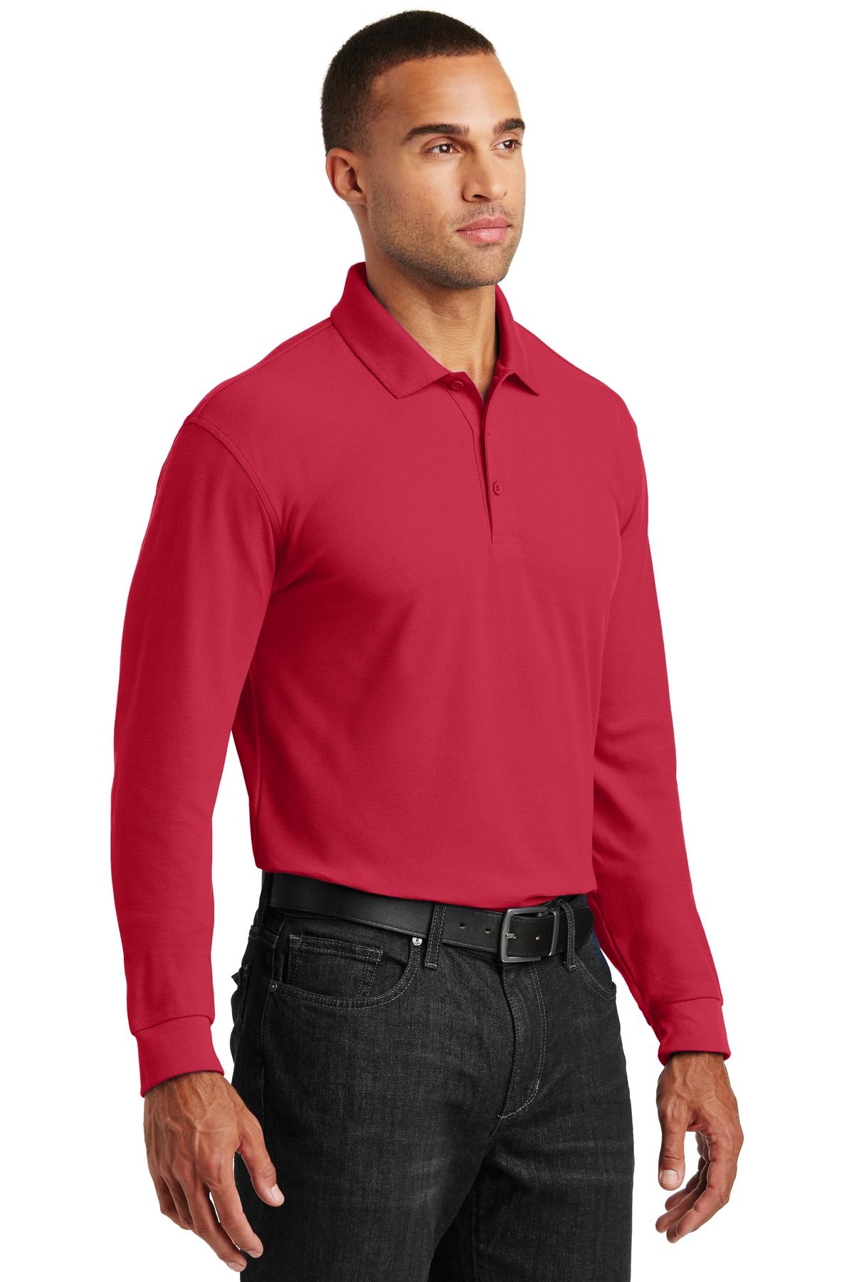 Port Authority Long Sleeve Core Classic Pique Polo. K100LS