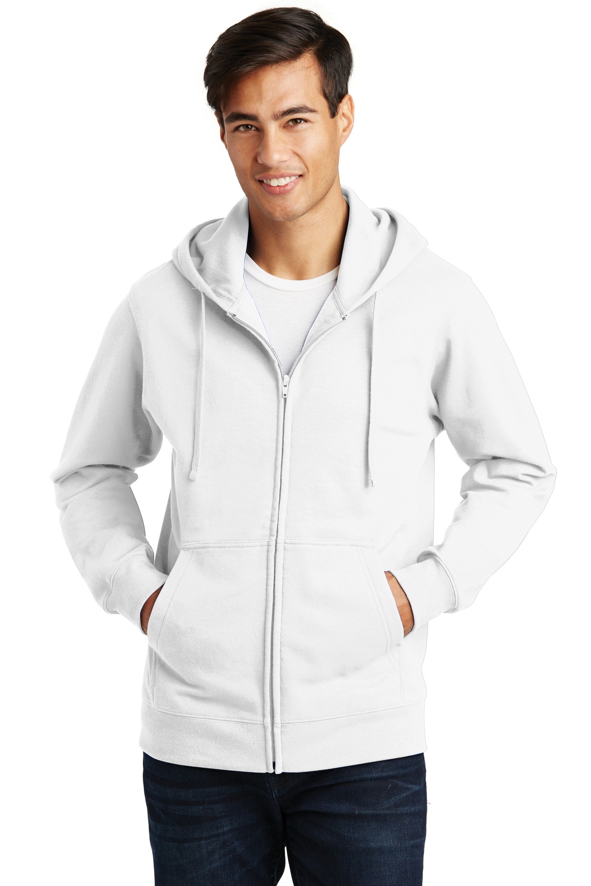 Port &#38; Company Fan Favorite Fleece Full&#45;Zip Hooded Sweatshirt-Port & Company