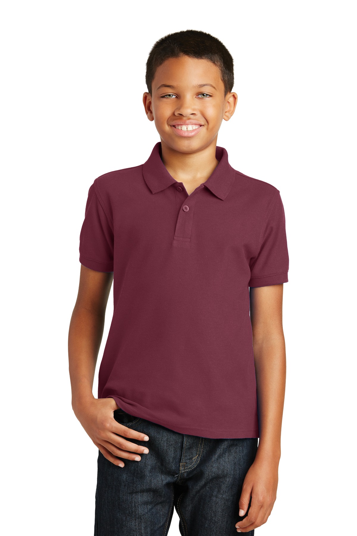 Port Authority Hospitality Youth Polos& Knits ® Youth Core Classic Pique Polo.-Port Authority