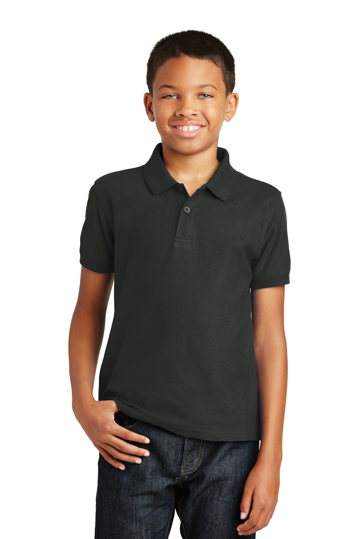 Port Authority ® Youth Core Classic Pique Polo. Y100 - Image 2