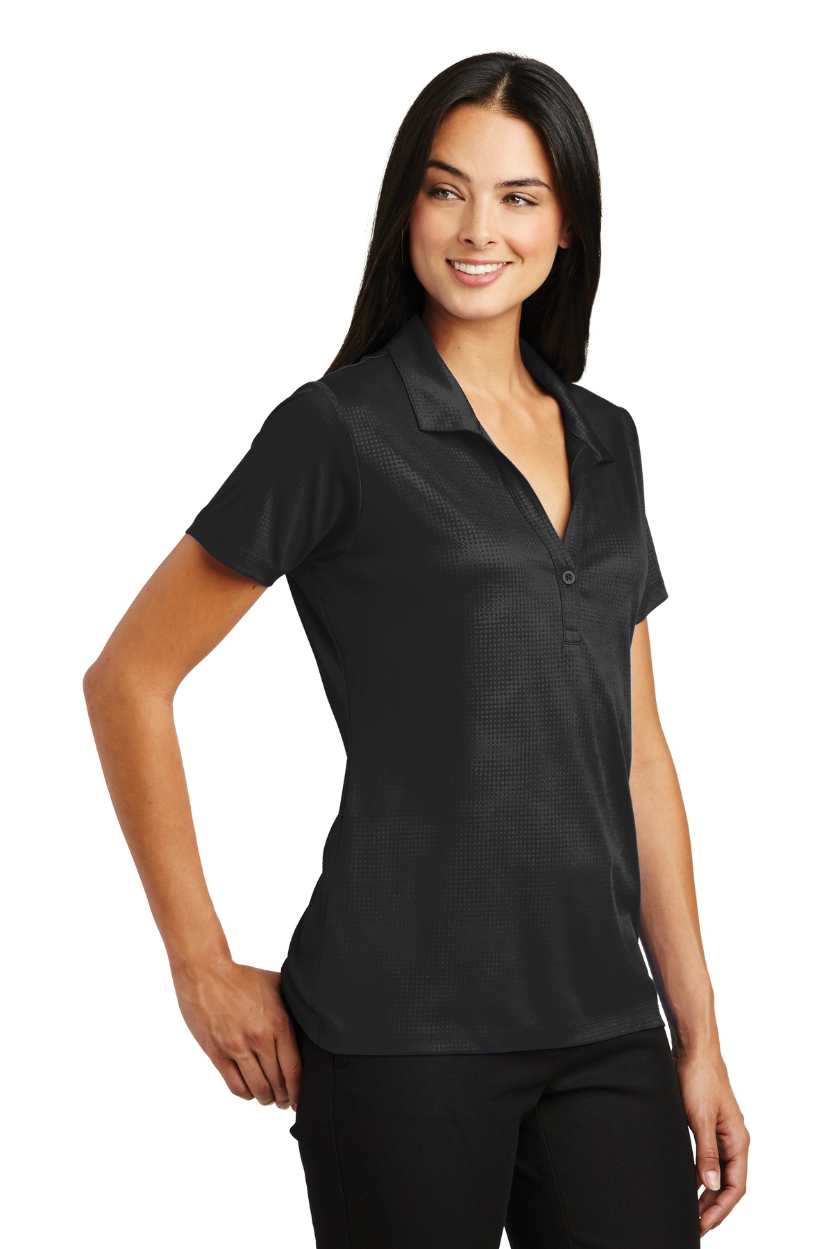 Sport-Tek Ladies Embossed PosiCharge Tough Polo . LST630