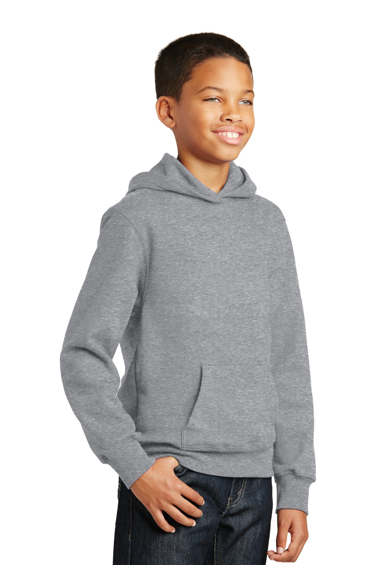 Port & Company Youth Fan Favorite Fleece Pullover Hooded Sweatshirt. PC850YH