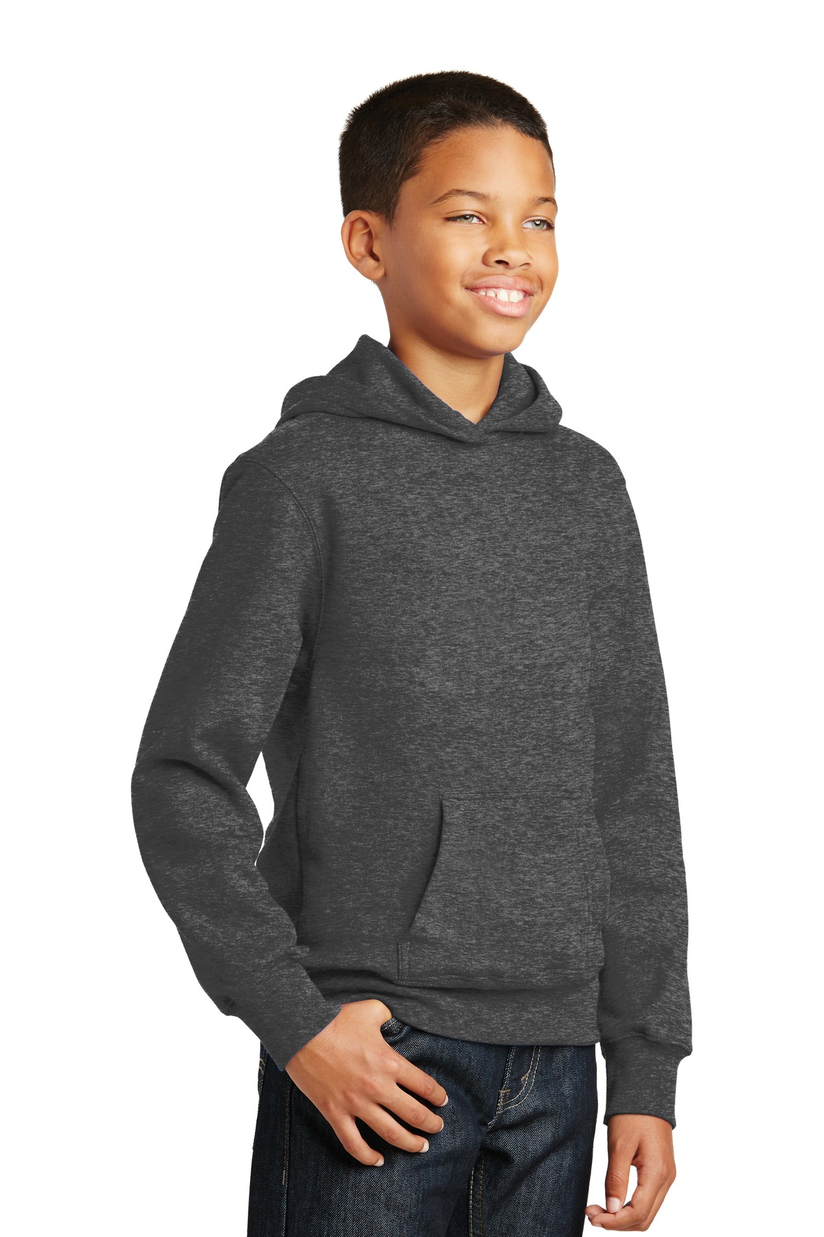 Port & Co Youth Fan Favorite Fleece Pullover Hooded Sweatshirt. PC850YH