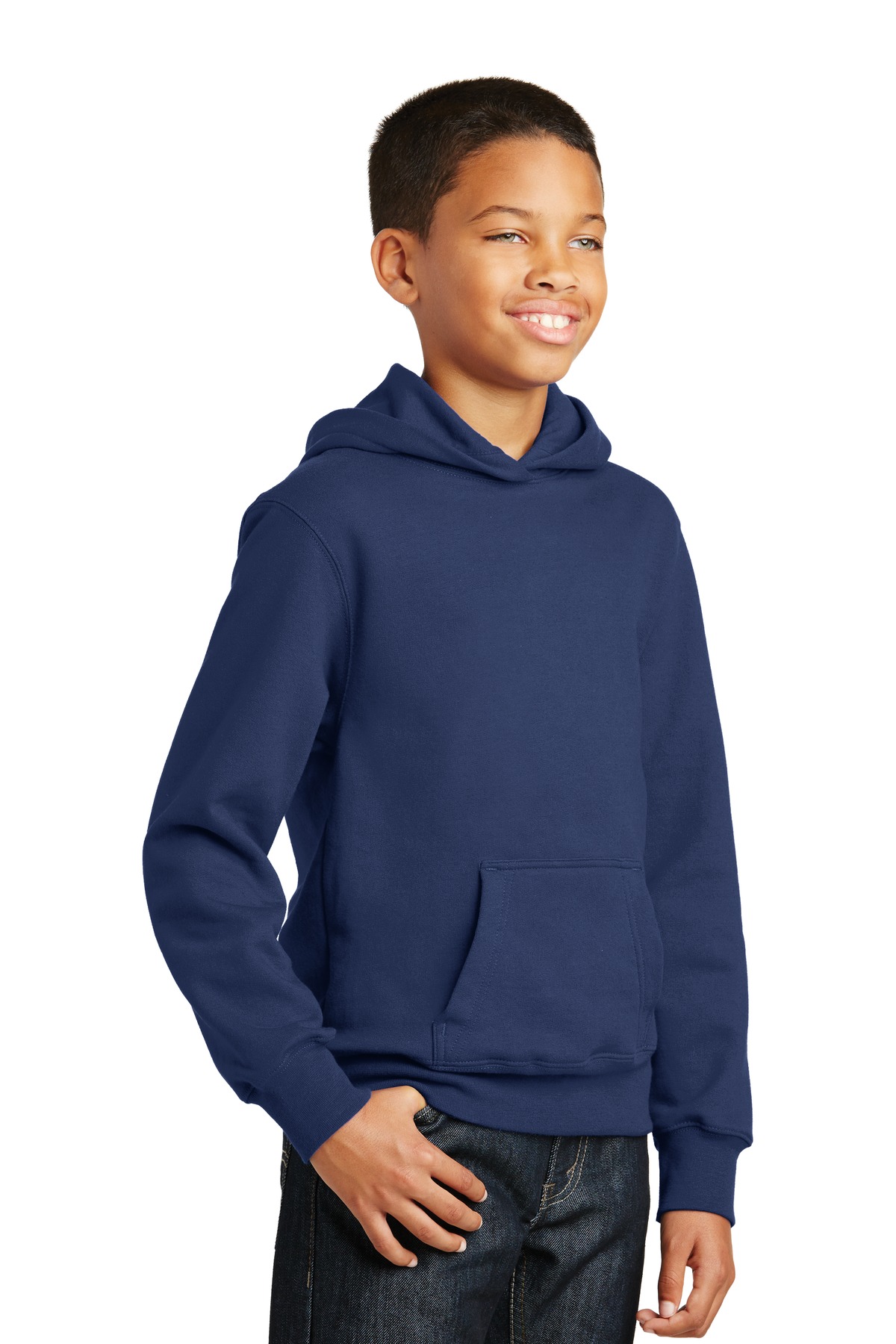 Port & Company Youth Fan Favorite Fleece Pullover Hooded Sweatshirt. PC850YH