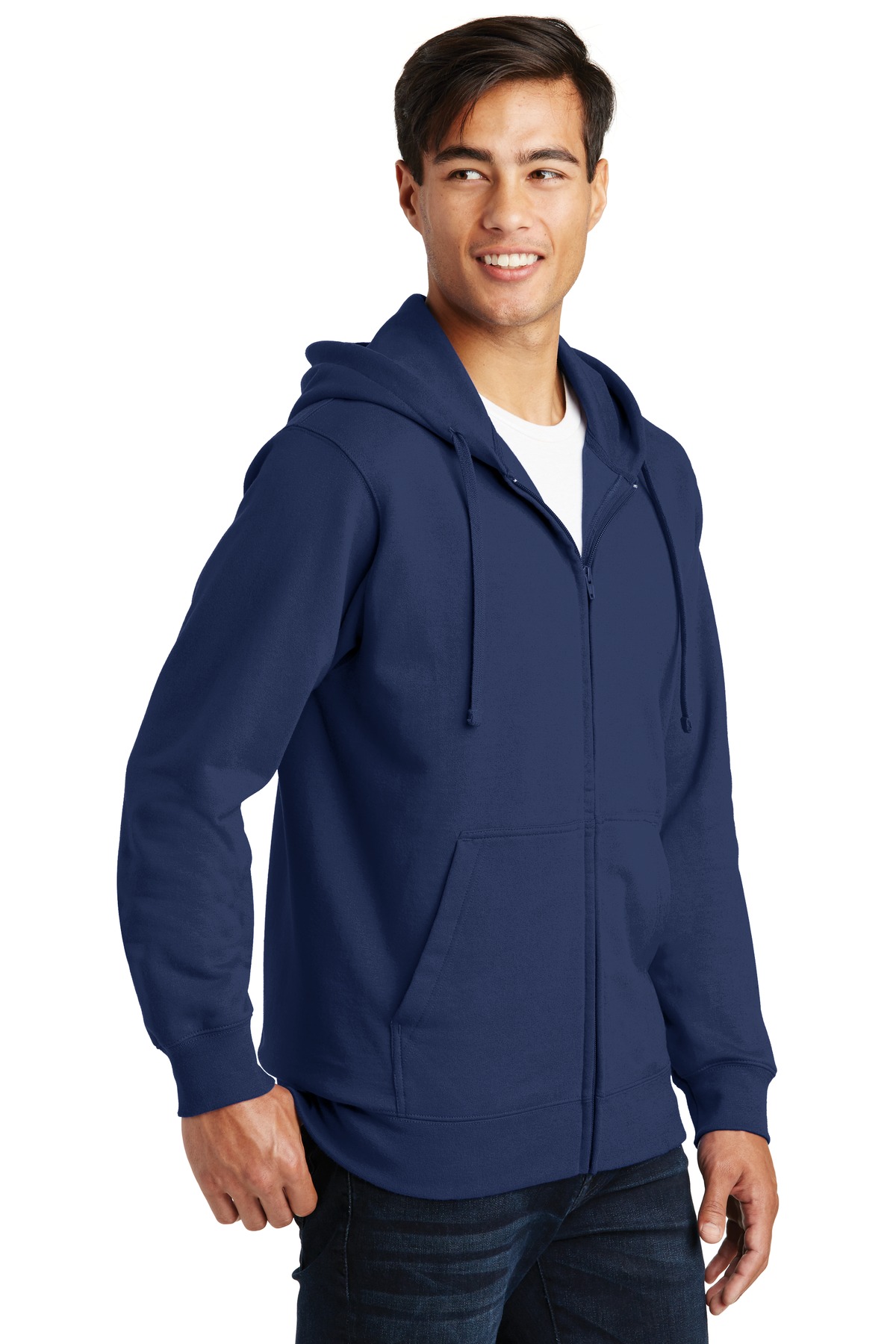 Port & Company Fan Favorite Fleece Full-Zip Hooded Sweatshirt. PC850ZH