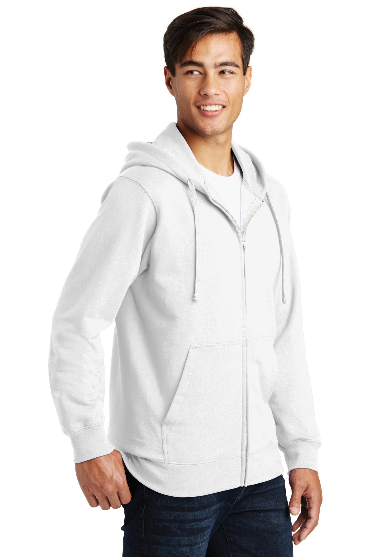 Port & Company Fan Favorite Fleece Full-Zip Hooded Sweatshirt. PC850ZH