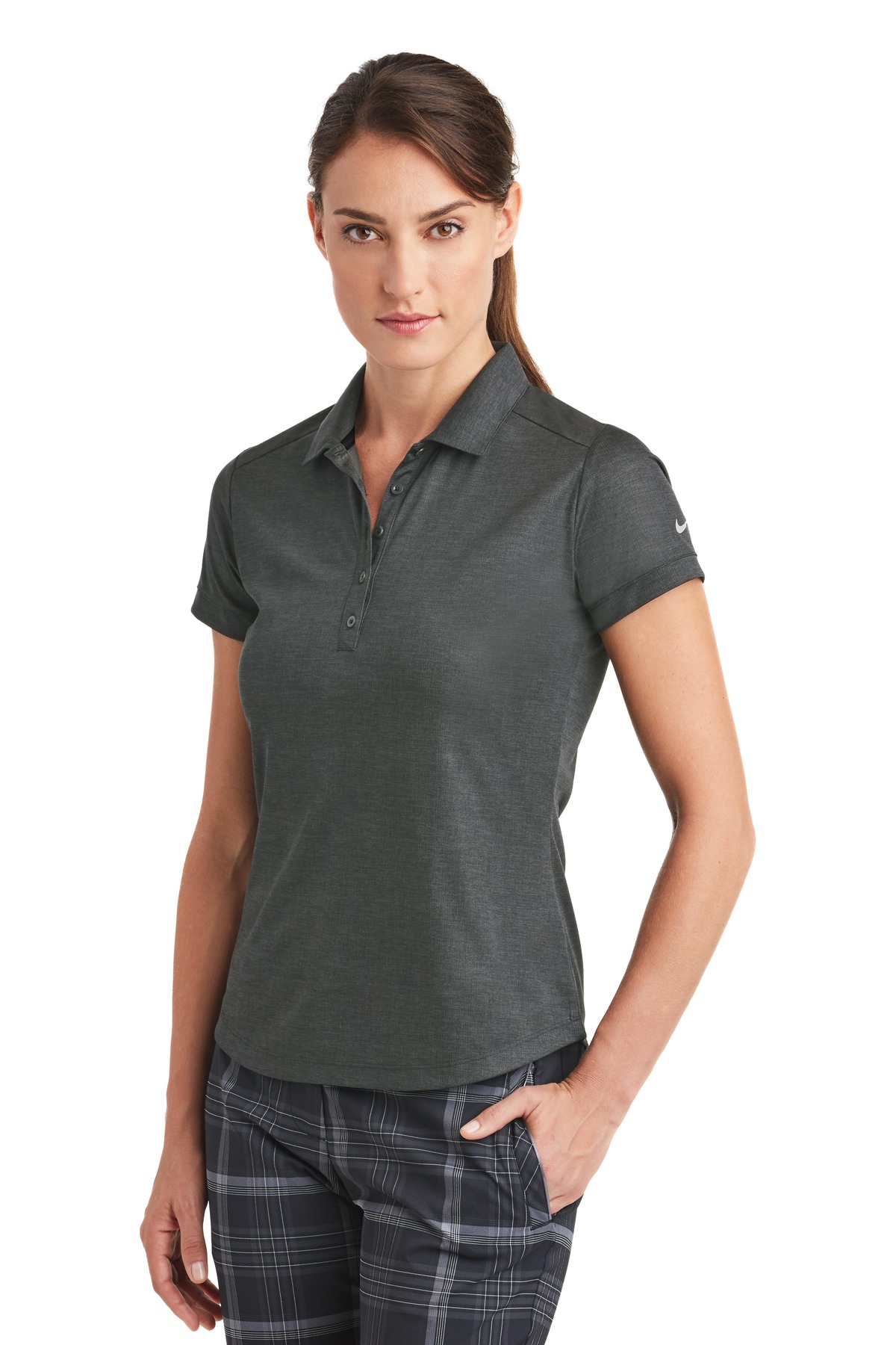 Nike Ladies Dri-FIT Crosshatch Polo. 838961