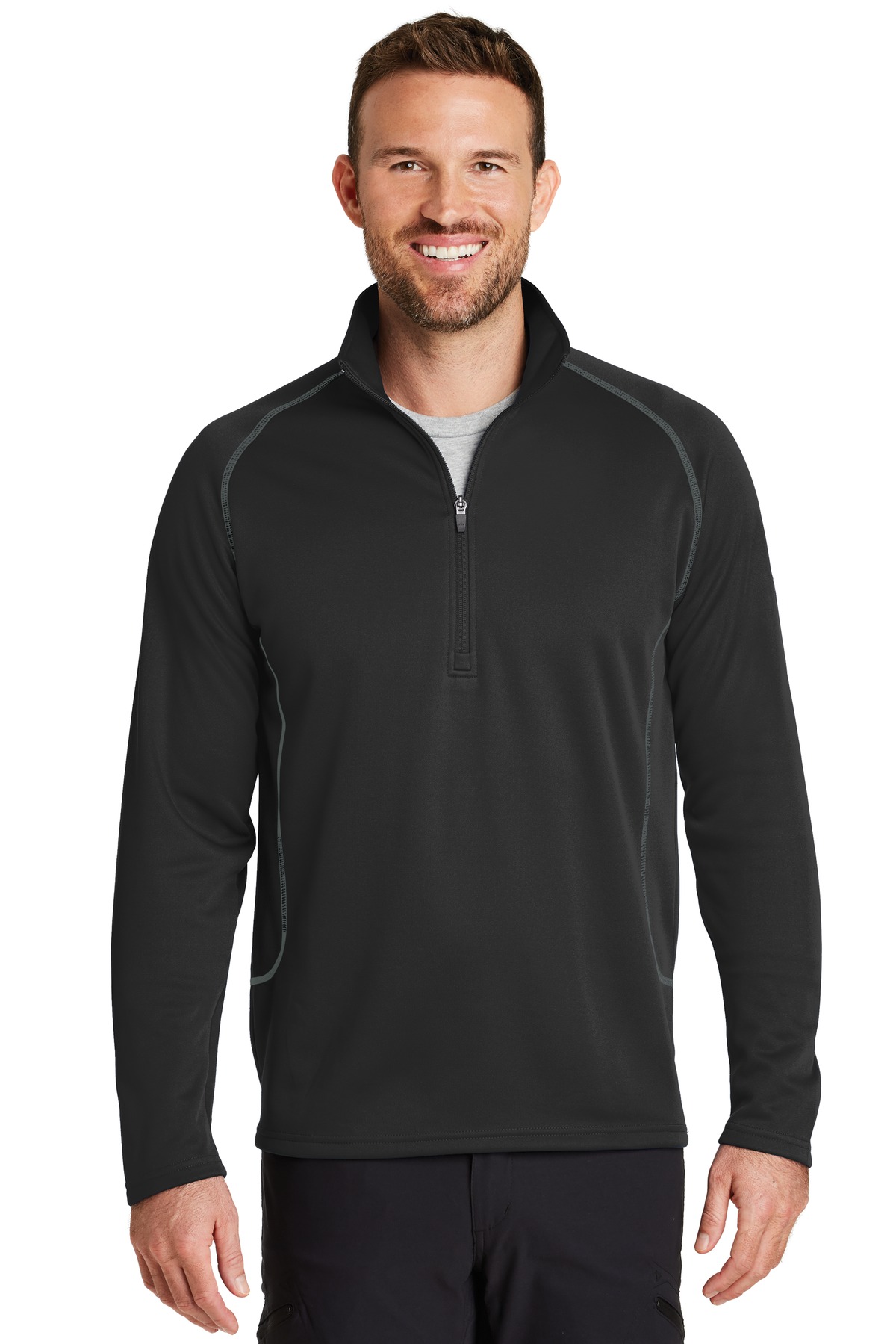 Eddie Bauer Hospitality Activewear,Outerwear,Sweatshirts&Fleece ® Smooth Fleece Base Layer 1/2-Zip.-Eddie Bauer