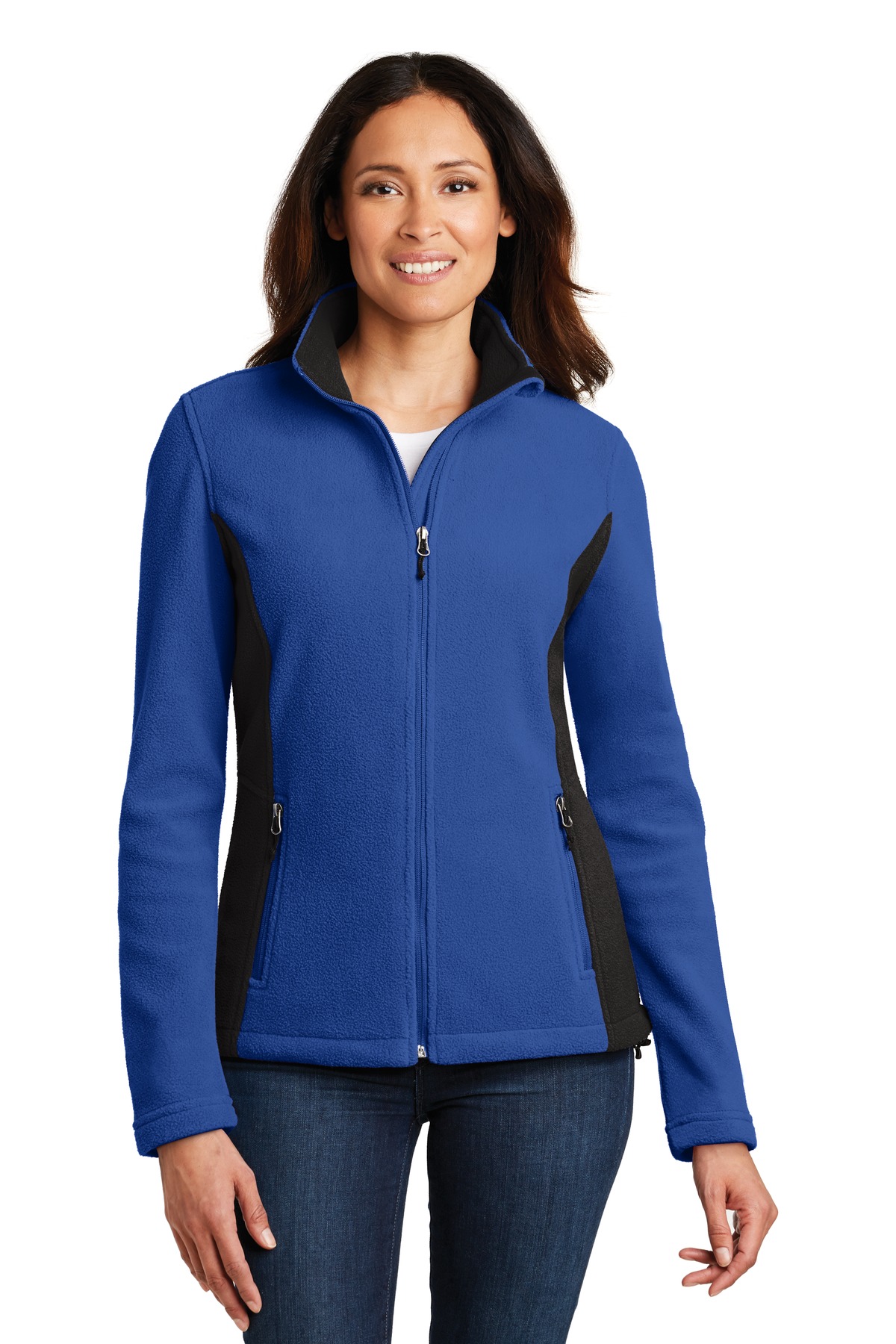 Port Authority Ladies Colorblock Value Fleece Jacket. L216