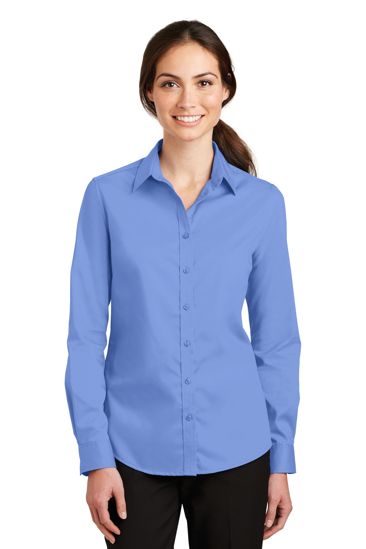 Port Authority Ladies Woven Shirts for Hospitality- ® Ladies SuperPro Twill Shirt.-Port Authority