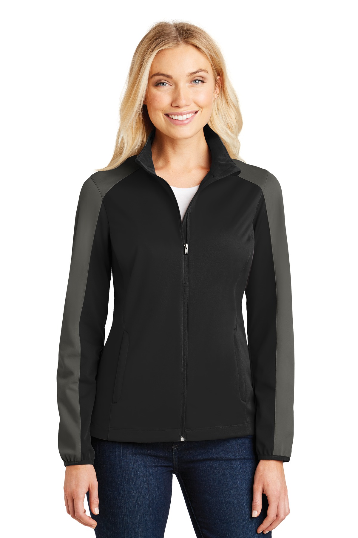 Port Authority Ladies Outerwear for Corporate & Hospitality ® Ladies Active Colorblock Soft Shell Jacket.-Port Authority